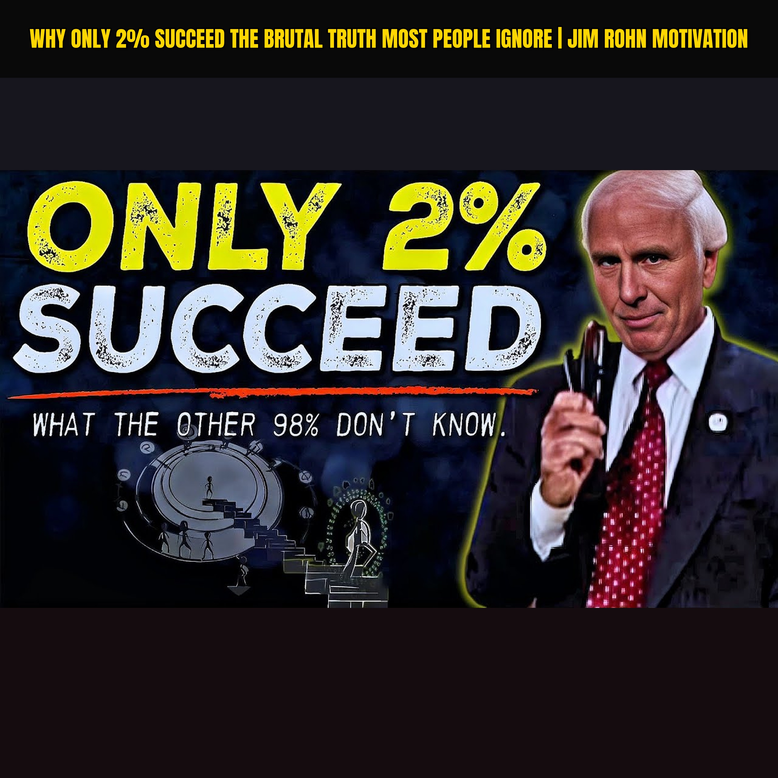 Why Only 2% Succeed The Brutal Truth Most People Ignore | Jim Rohn Motivation