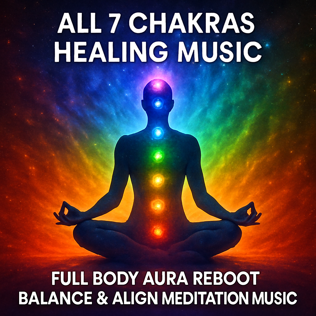 ALL 7 CHAKRAS HEALING MUSIC, Full Body Aura Reboot, Balance & Align Meditation Music