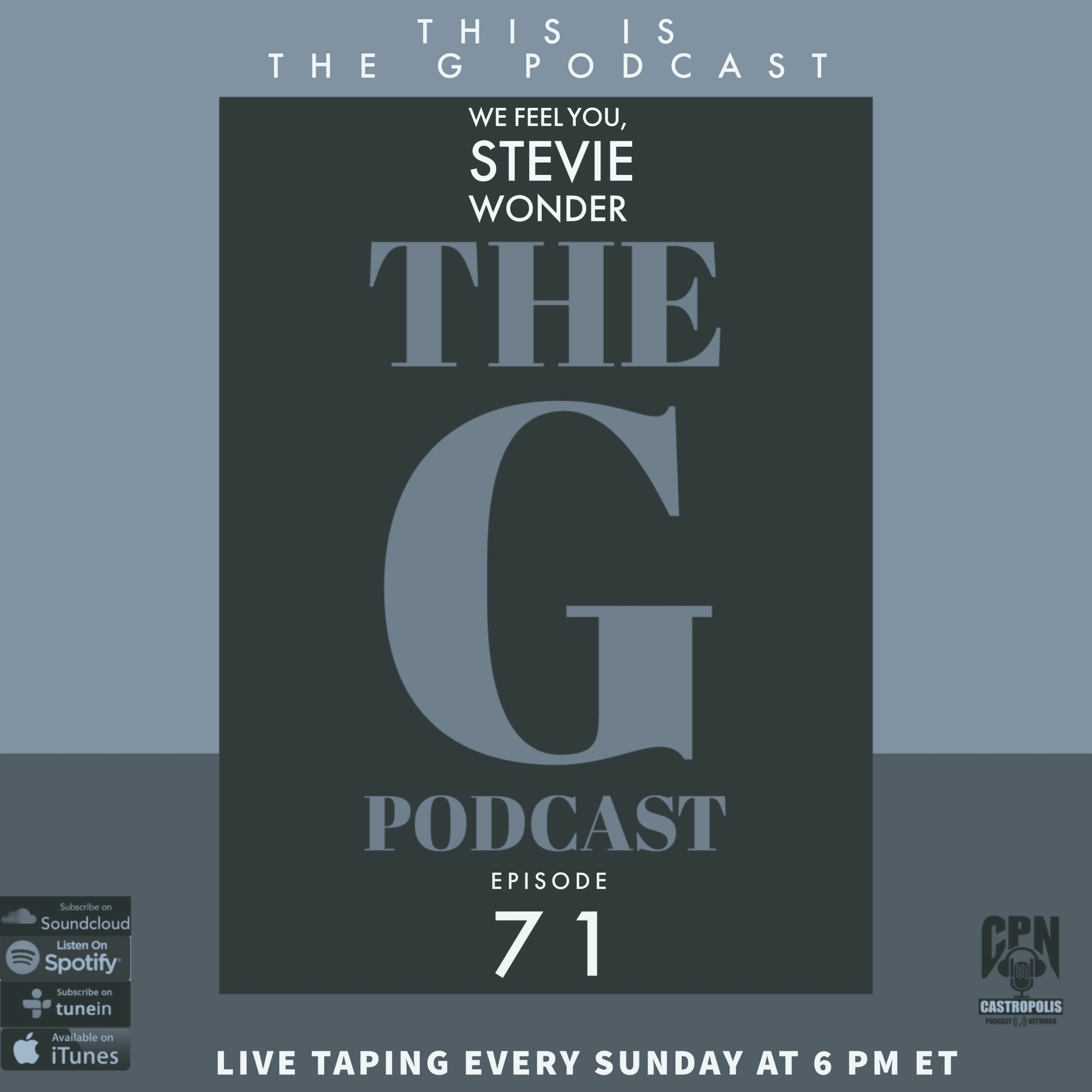 This Is The G Podcast Episode 71 We Feel You Stevie Wonder episode artwork