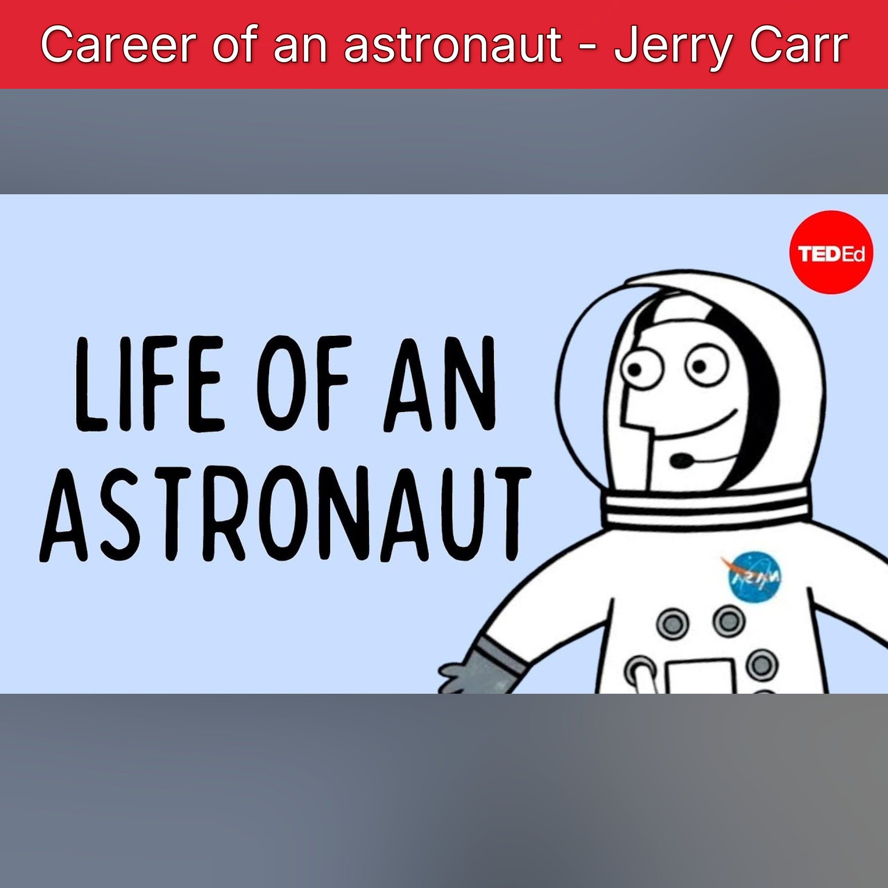 Career of an astronaut - Jerry Carr episode artwork