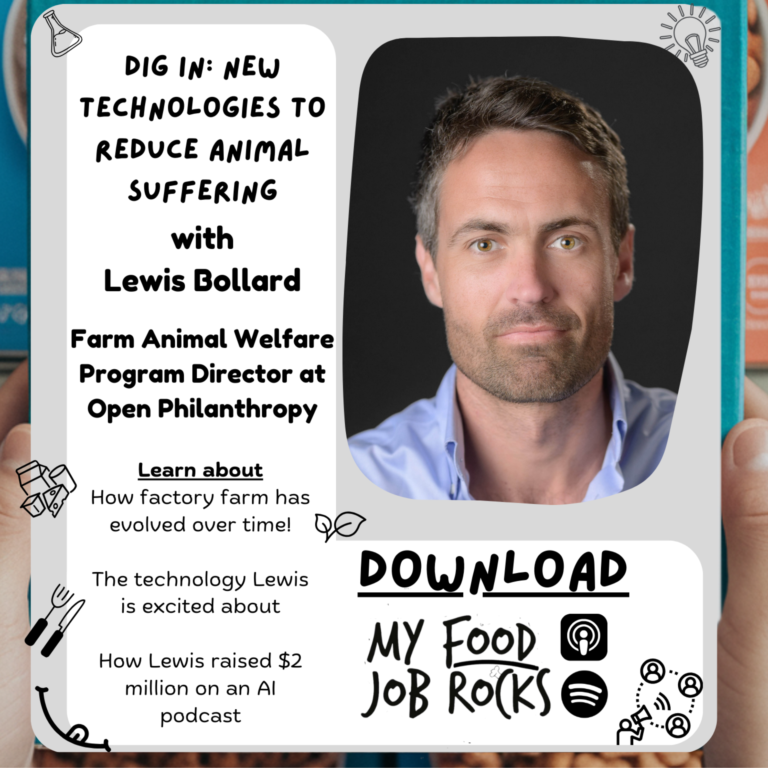 Dig In: New Technologies to Reduce Animal Suffering with Lewis Bollard, Farm Animal Welfare Program Director at Open Philanthropy thumbnail