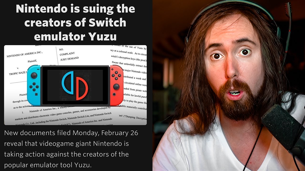 Nintendo Is Suing Switch Emulator Yuzu | Asmongold TV