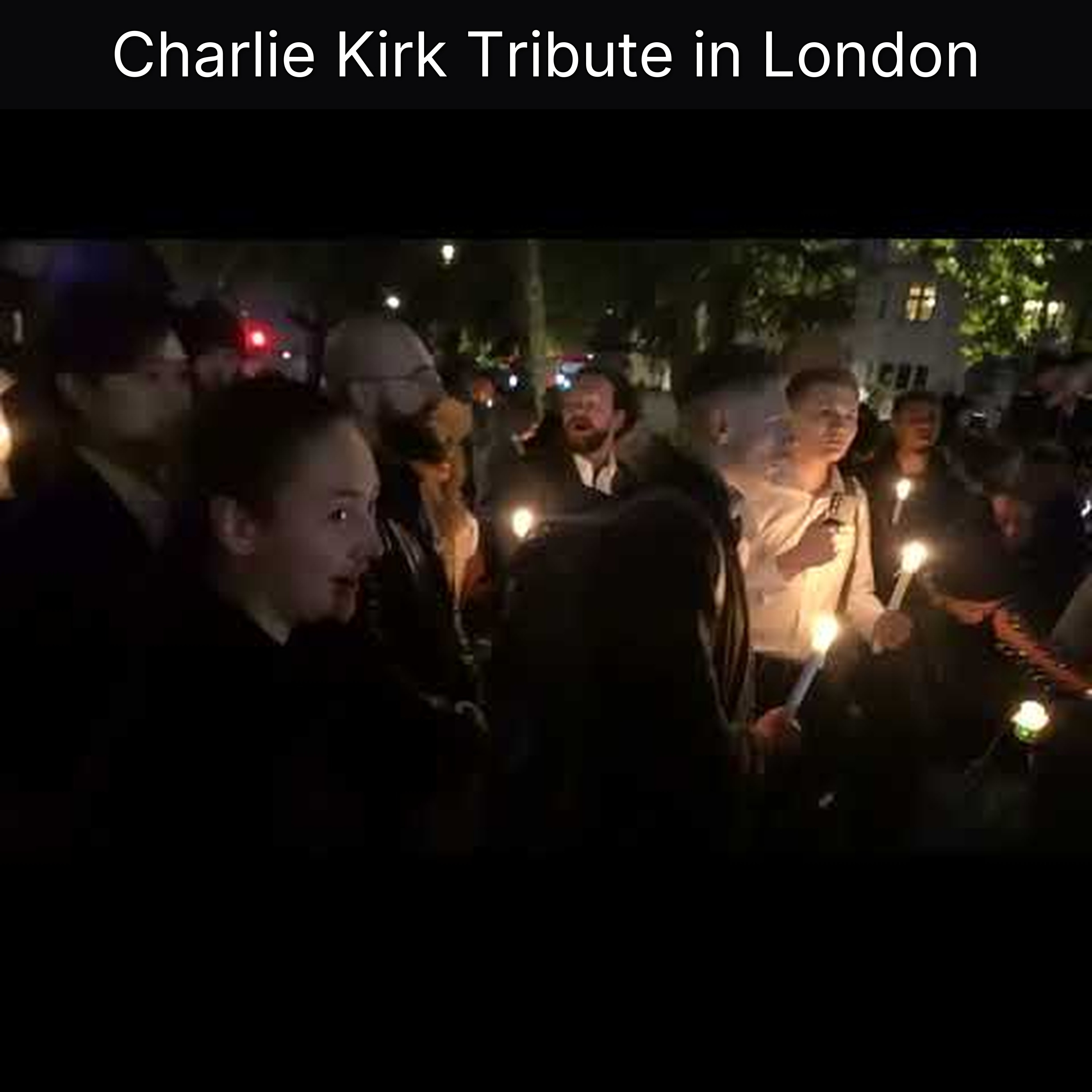 Charlie Kirk Tribute in London