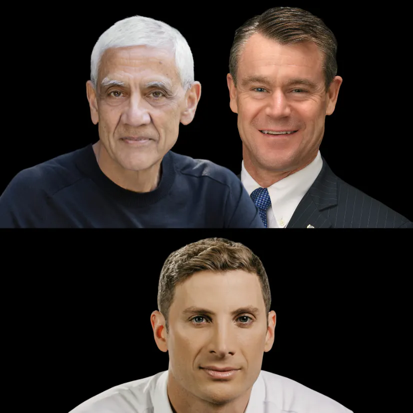 E60: AI in the Techno-Economic War with China with Vinod Khosla, Todd Young, and Jacob Helberg Episode cover