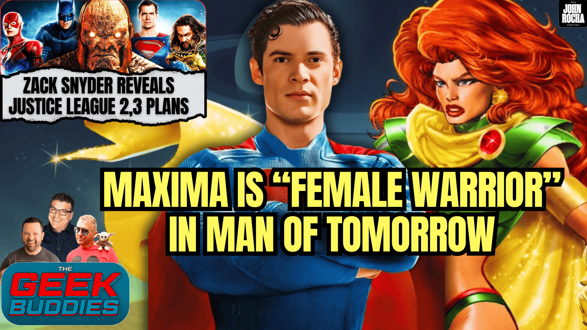 Maxima is the "Female Warrior" in Man of Tomorrow, Zack Snyder Reveals JL 2 Plans