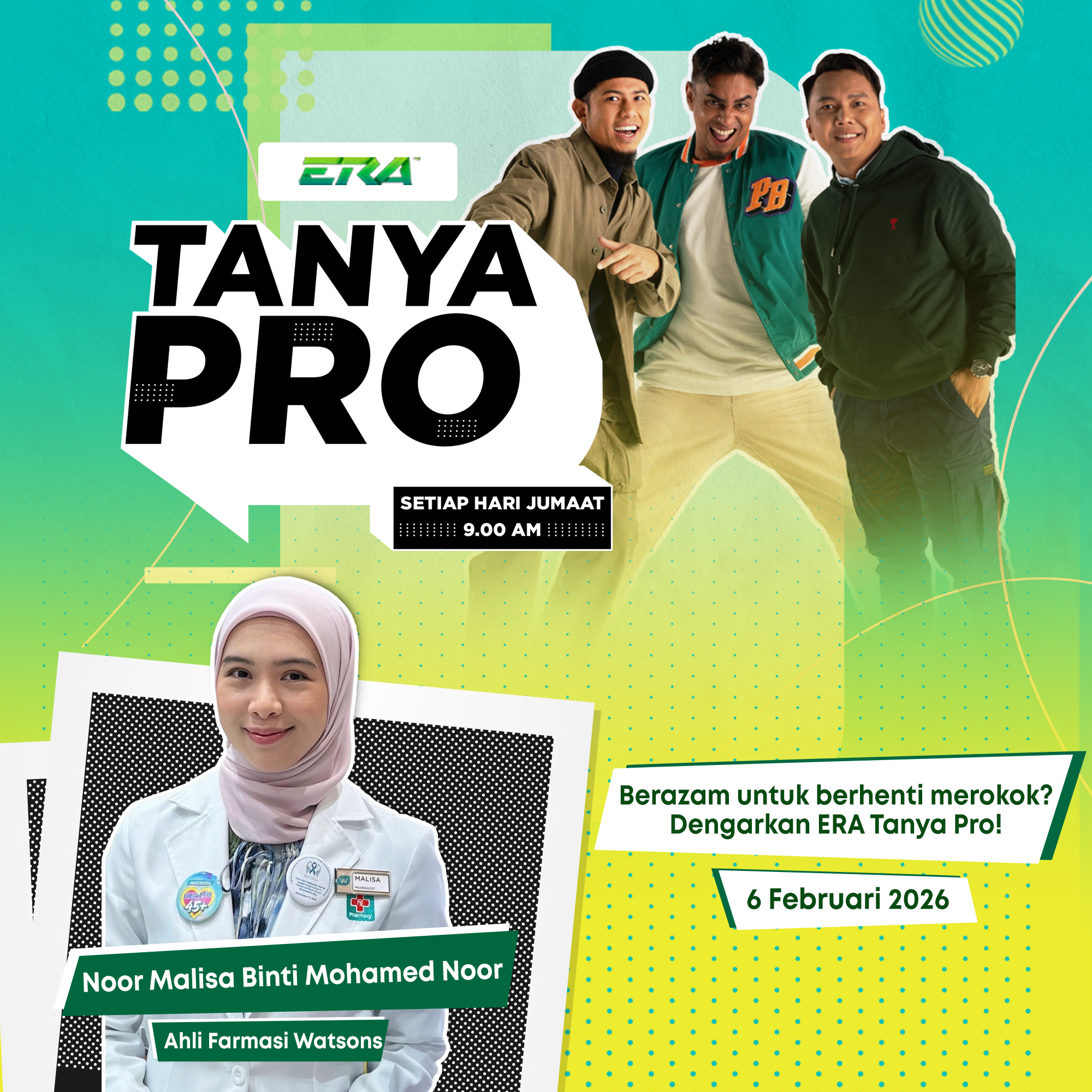 3 PAGI ERA | TANYA PRO (CARA BERHENTI MEROKOK EP1) ERA