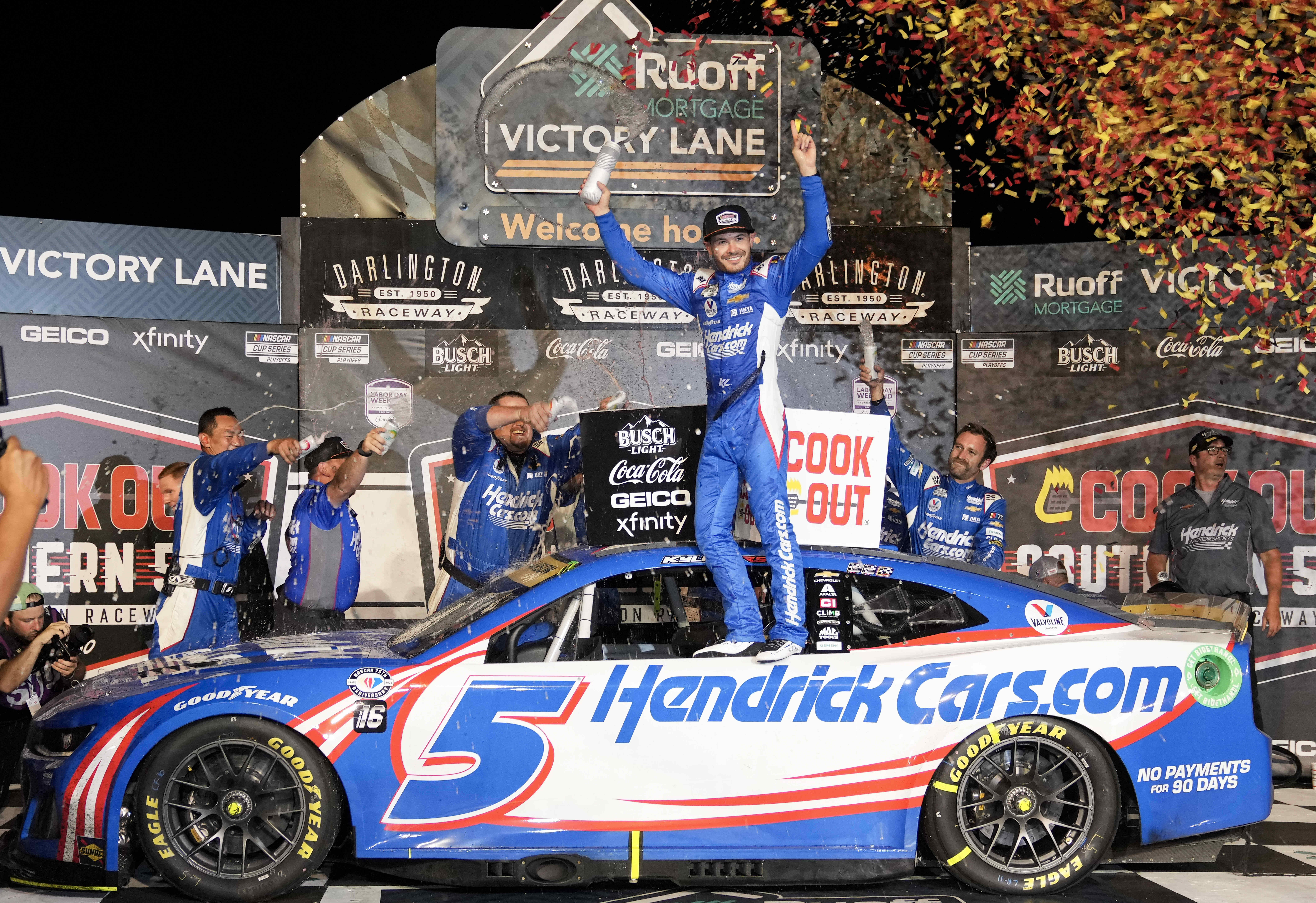 145: Larson wins, Michael McDowell & IndyCar Race Control episode artwork