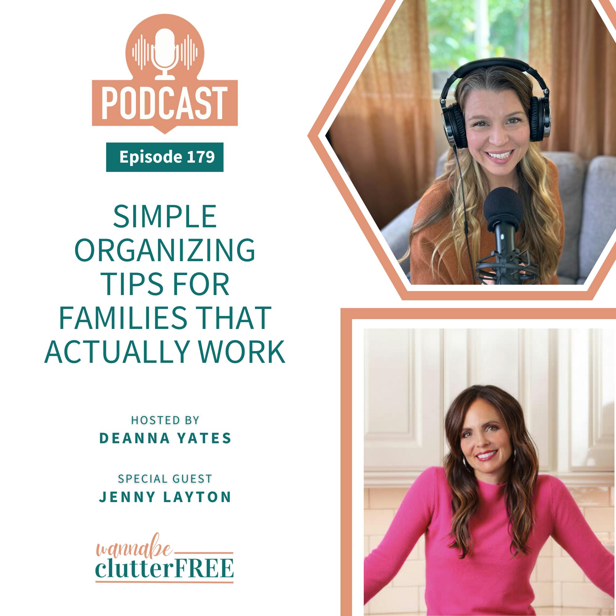 Ep 179: Simple Organizing Tips for Families that Actually Work with Jenny Layton