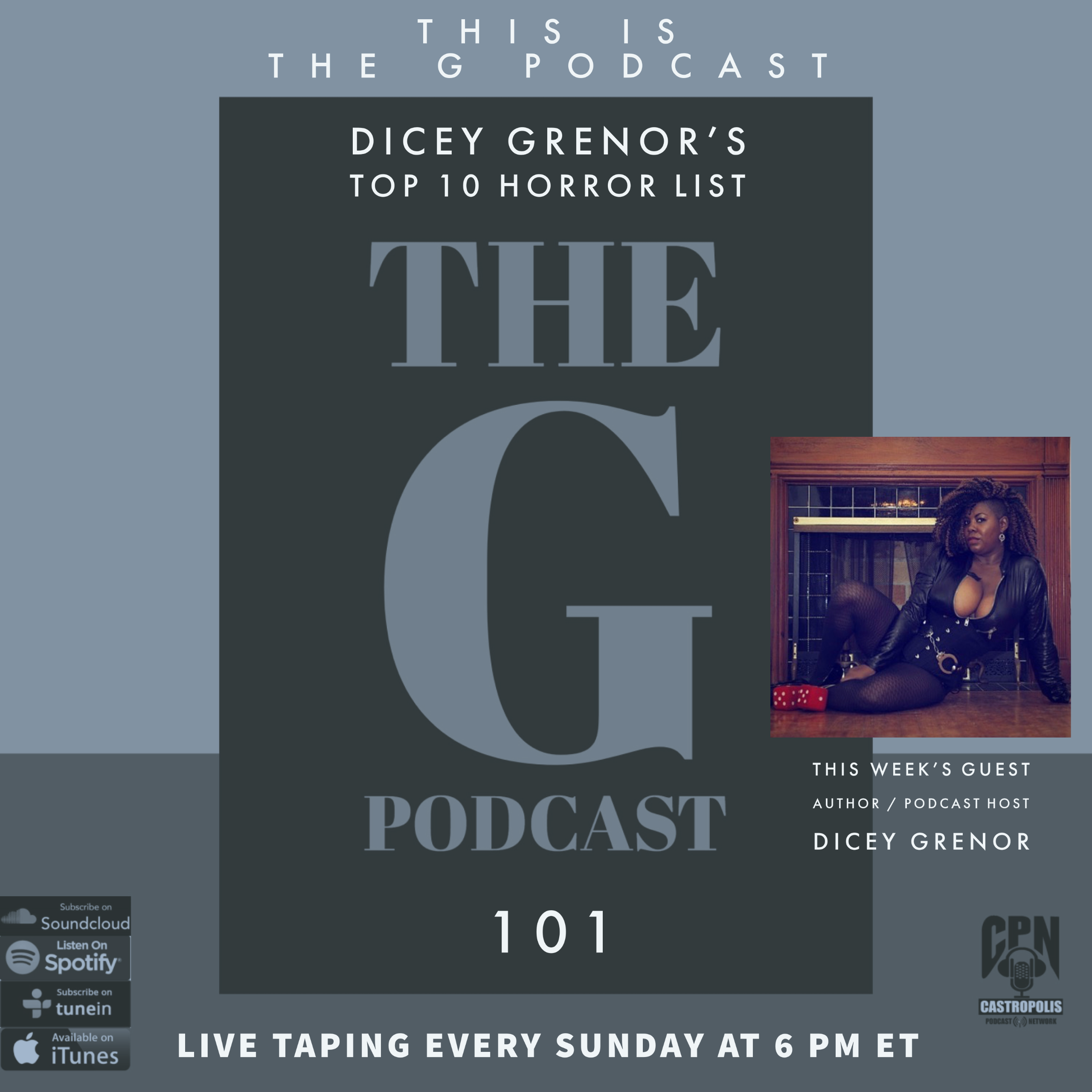 Episode 101 Dicey Grenor’s Top 10 Horror List episode artwork