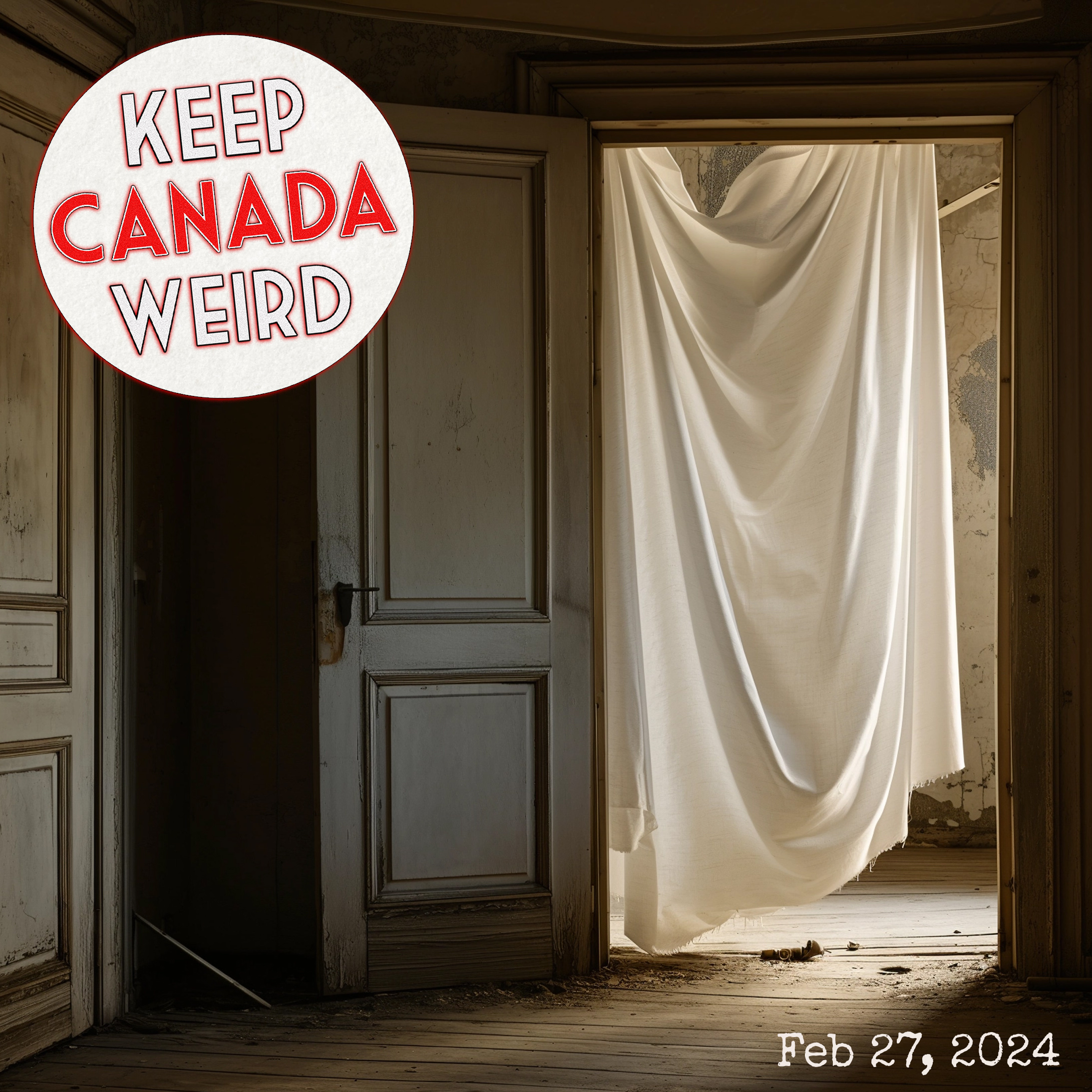 104 - Feb 27, 2024 -  Dormitory squatter, the High River horse war, the Toronto glory hole trickster episode artwork