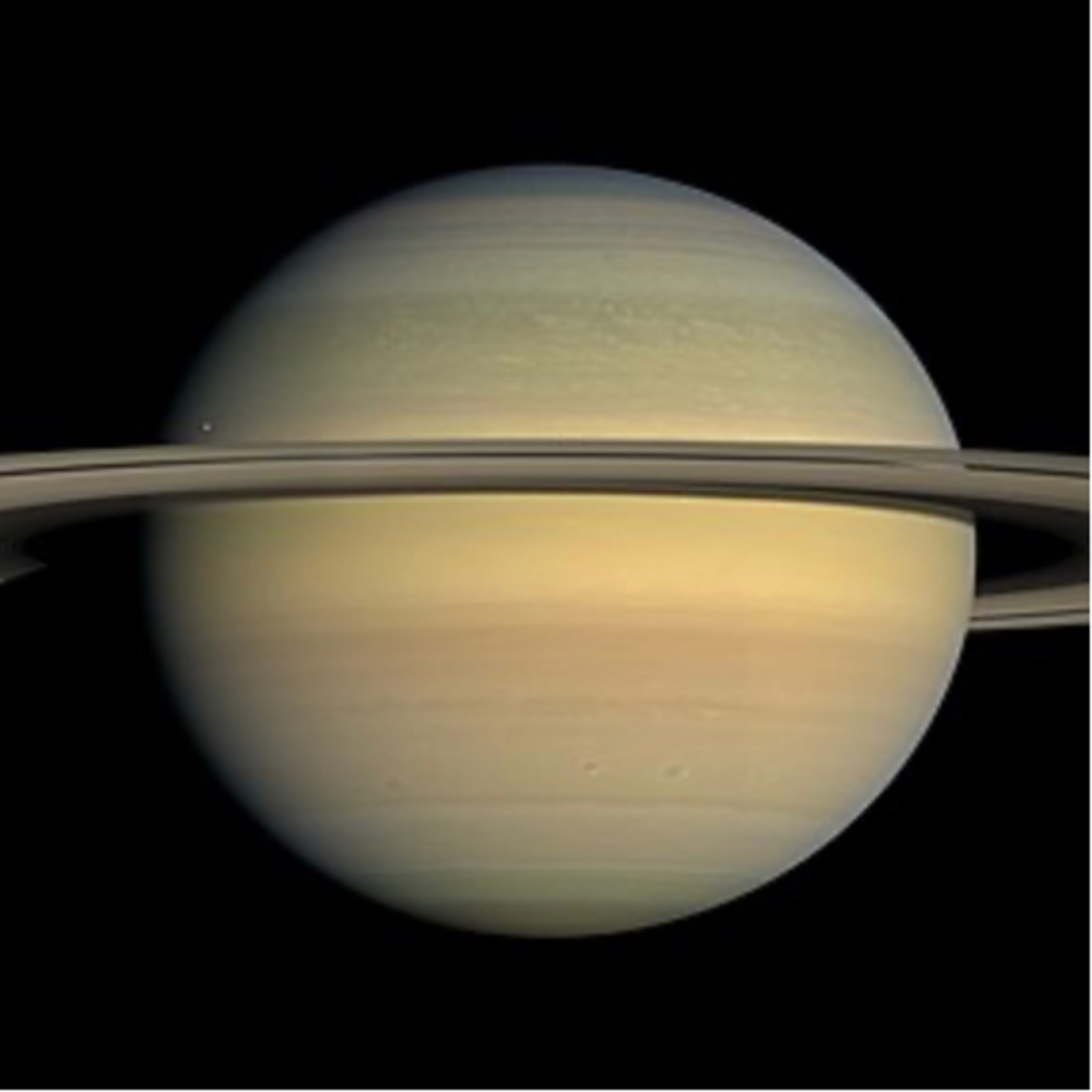 Saturn is the sixth planet from the Sun and the second-largest in the Solar System