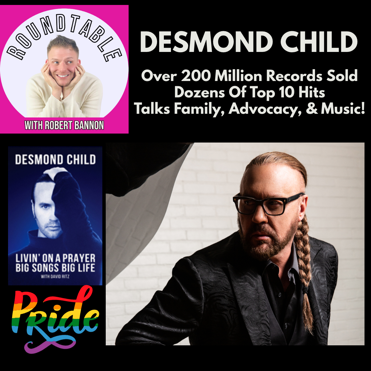 Music Icon Desmond Child Talks 200+ Million Albums, His New Book, & Doc On His Family!