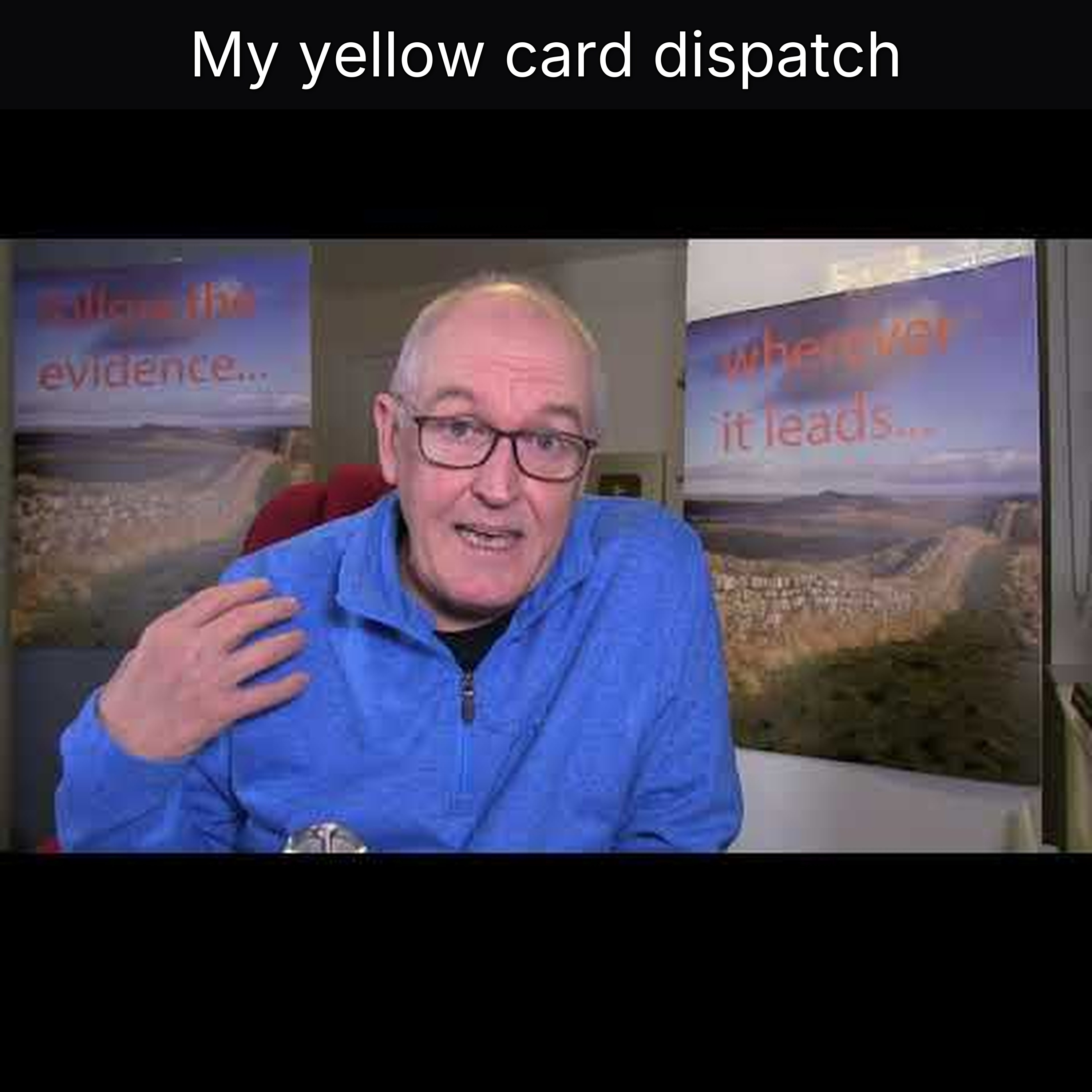 My yellow card dispatch