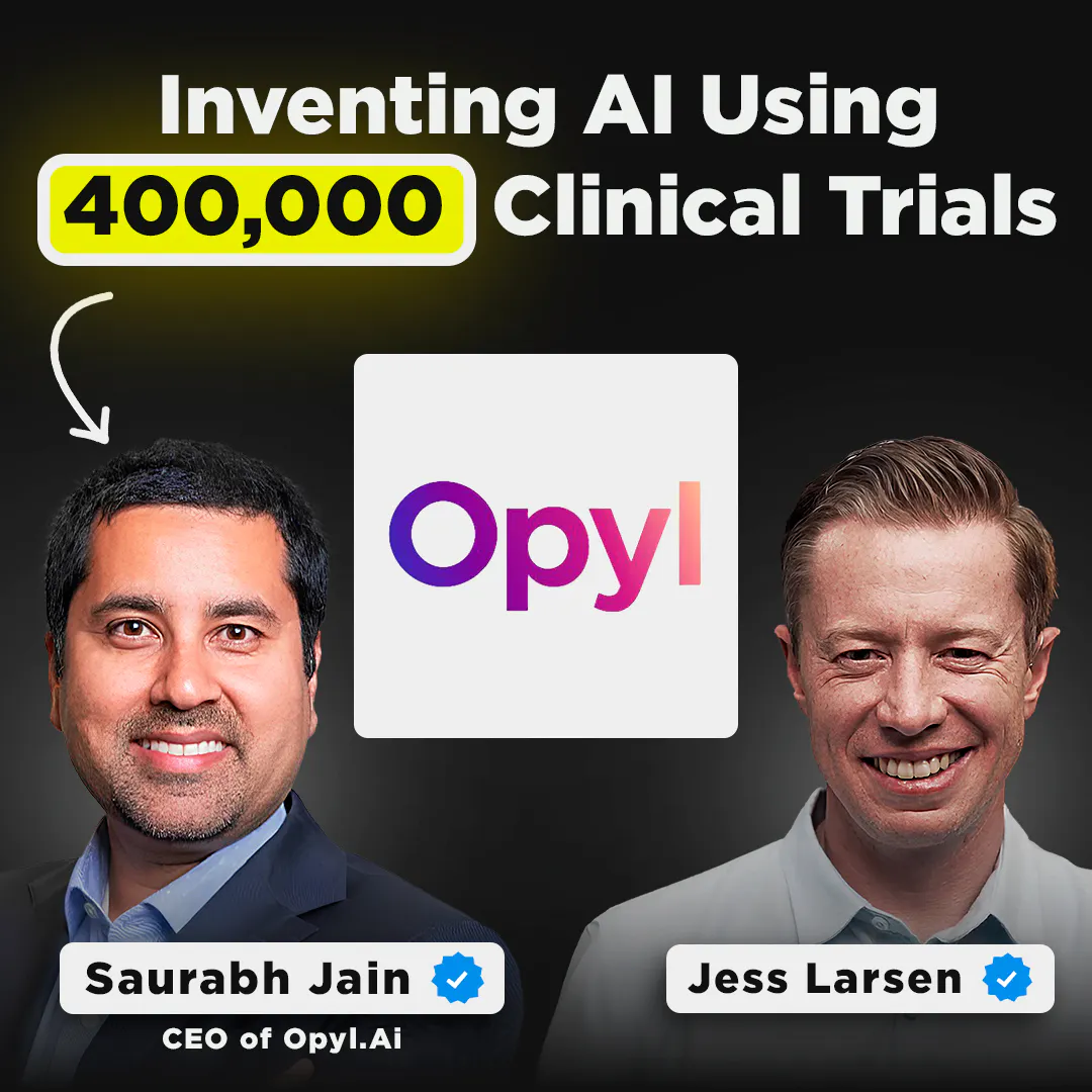 Using AI to Predict Clinical Trial Success with Incredible Accuracy | Saurabh Jain, Chairman of Opyl.AI Episode cover