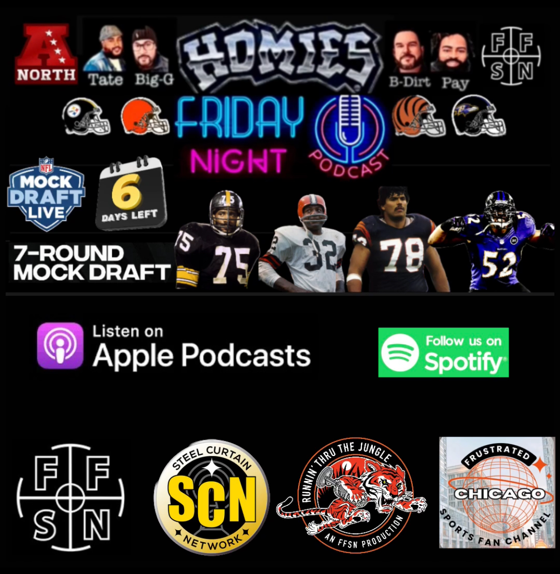 Homies: AFC North mockN it up one last time with the Homies