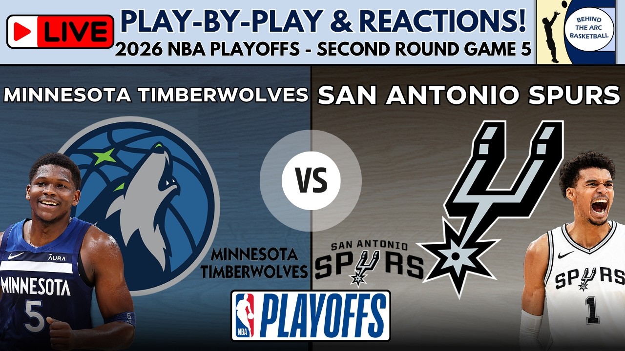 2026 NBA Playoffs Second Round - Game 5: Timberwolves vs Spurs (Live Play-By-Play & Reactions) episode artwork