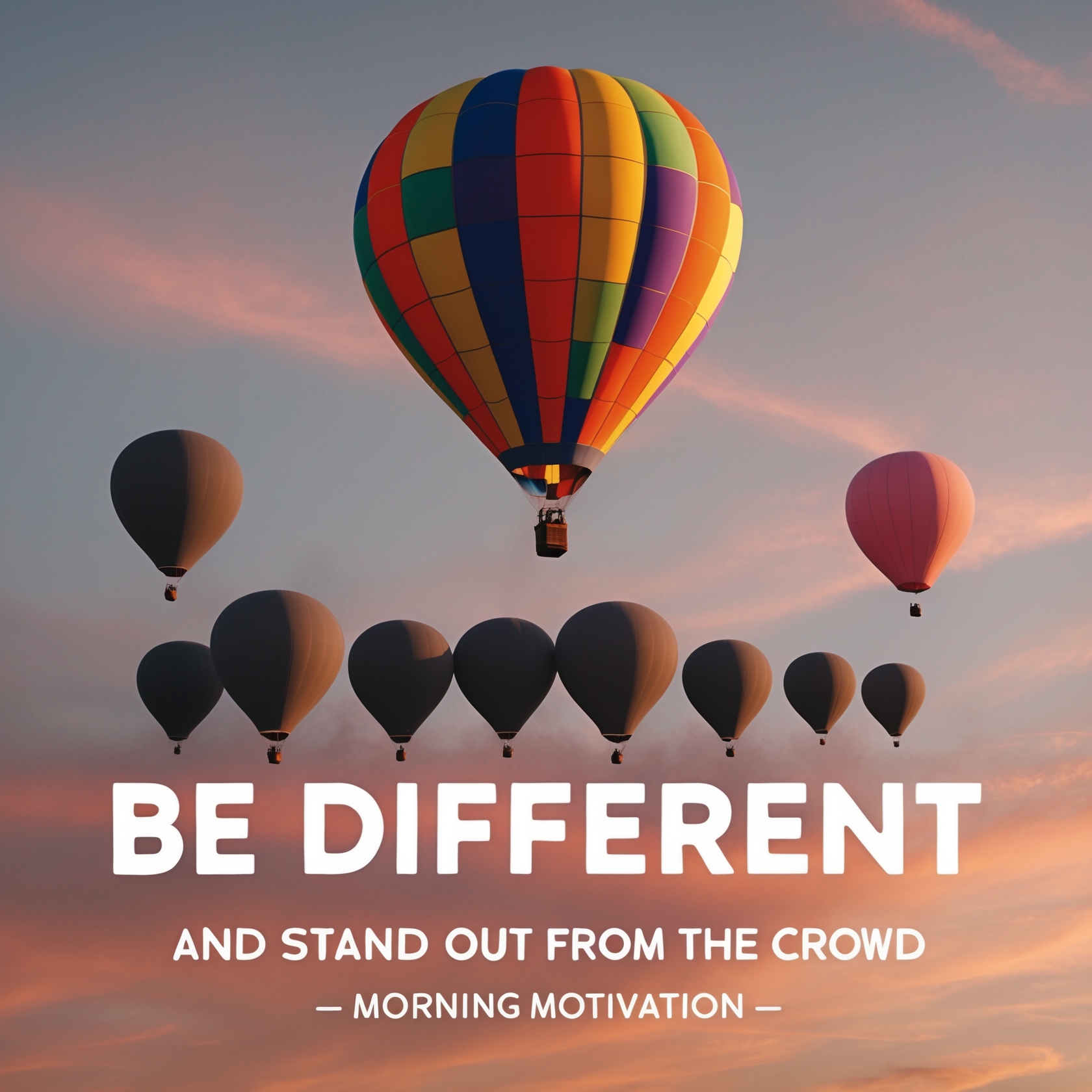 BE DIFFERENT and Stand Out from the Crowd - Morning Motivation
