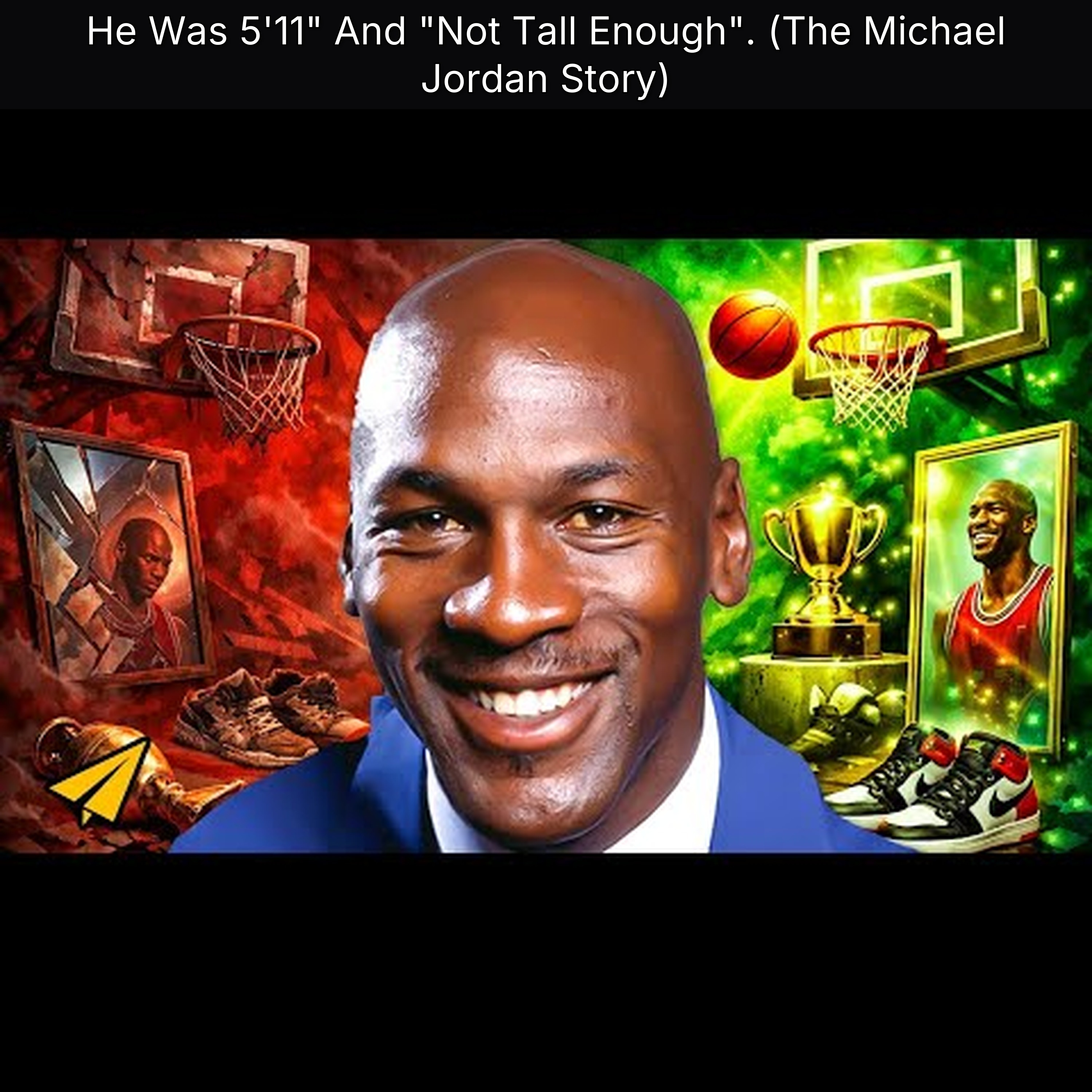 He Was 5'11" And "Not Tall Enough". (The Michael Jordan Story)