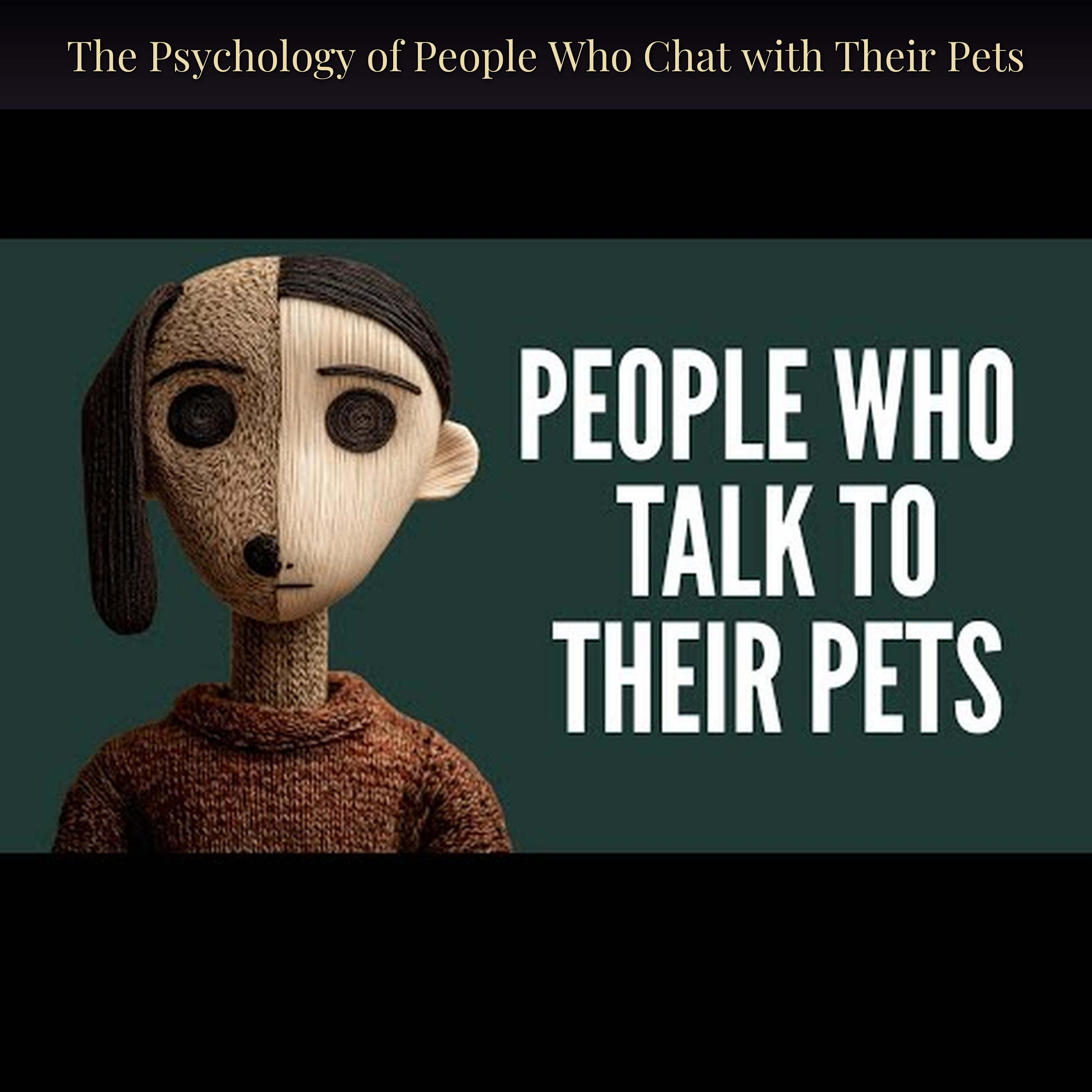 The Psychology of People Who Chat with Their Pets
