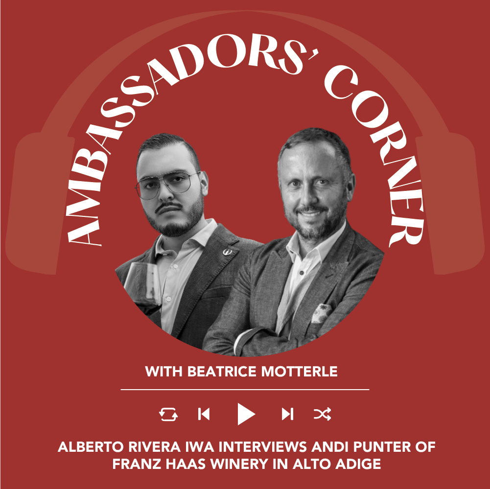 Ep. 2683 Alberto Rivera IWA interviews Andi Punter of Franz Haas winery in Alto Adige | Clubhouse Ambassadors' Corner