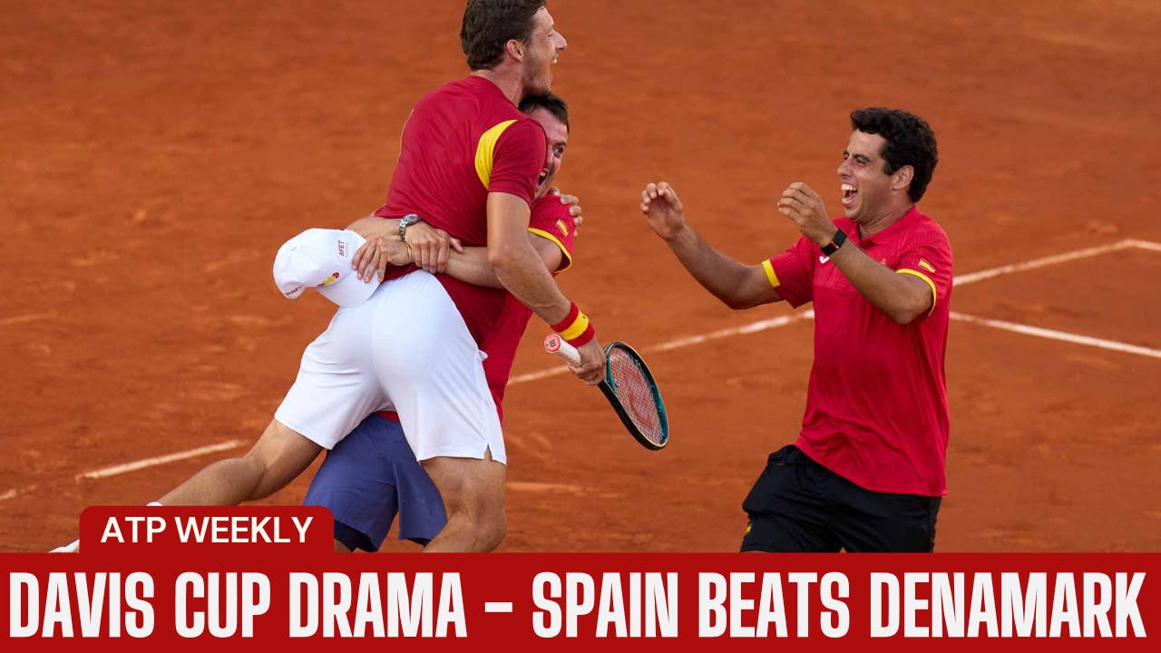 ATP Weekly: Davis Cup Roundup | Martinez saves match point vs. Rune as Spain stun Denmark | USA out