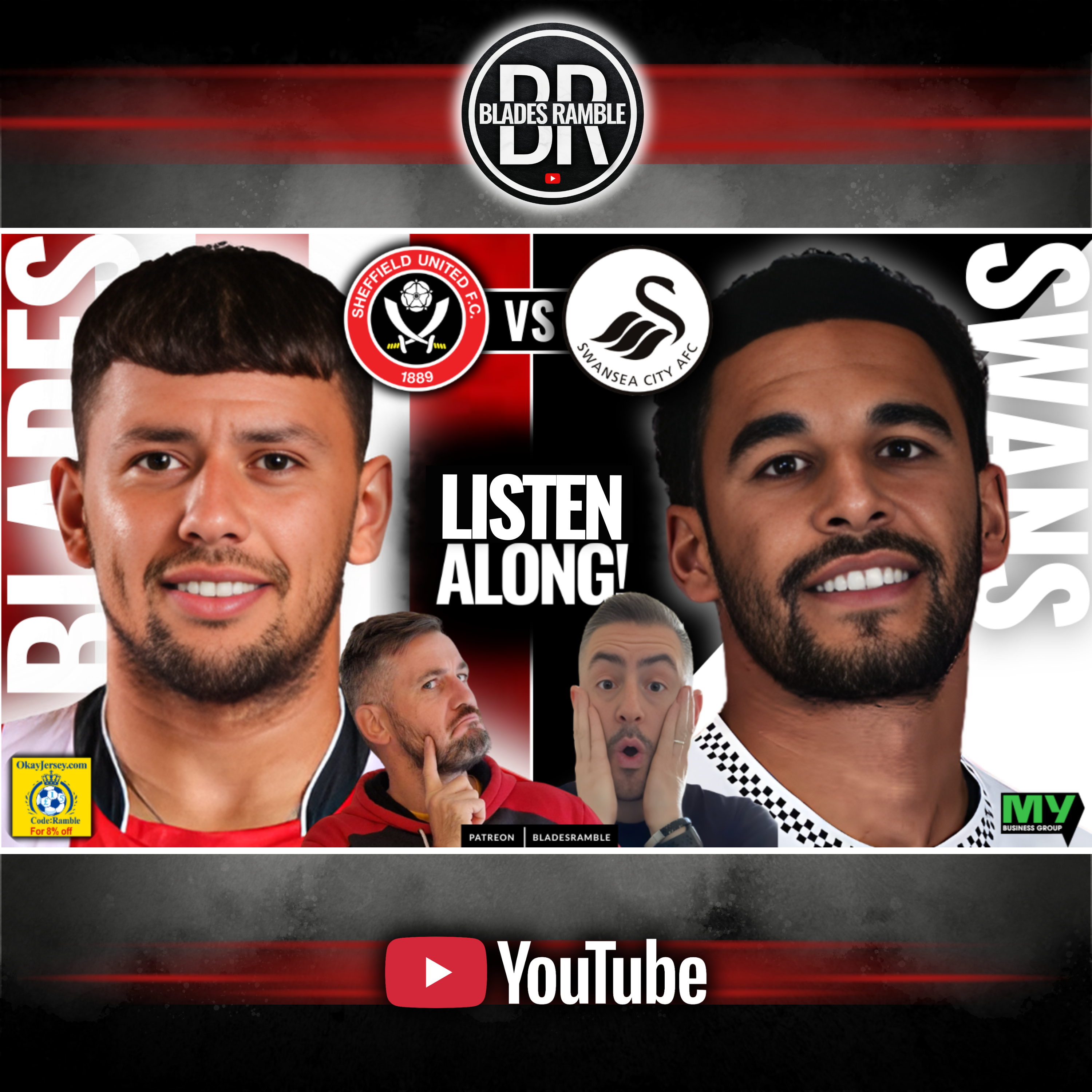 🔴⚪ LISTENALONG | BLADES V SWANSEA | LIVE REACTIONS WITH MAN MOUNTAIN & BATMAN LOU 🔥