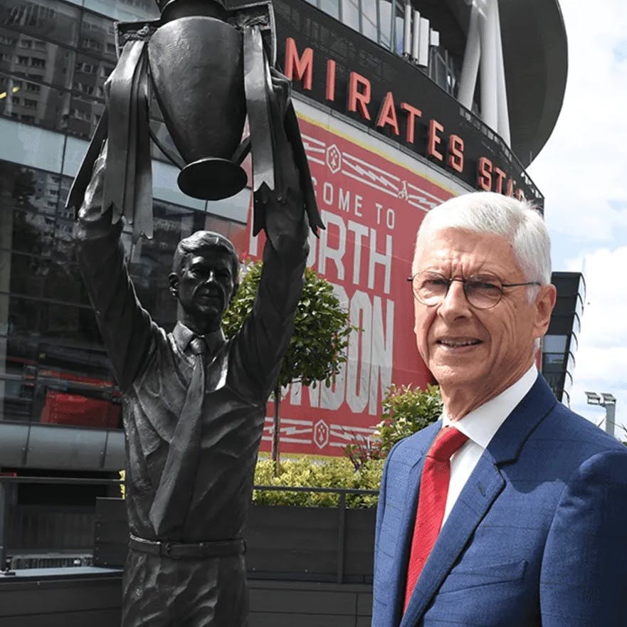 Loafing Oafs At Wenger's Statue