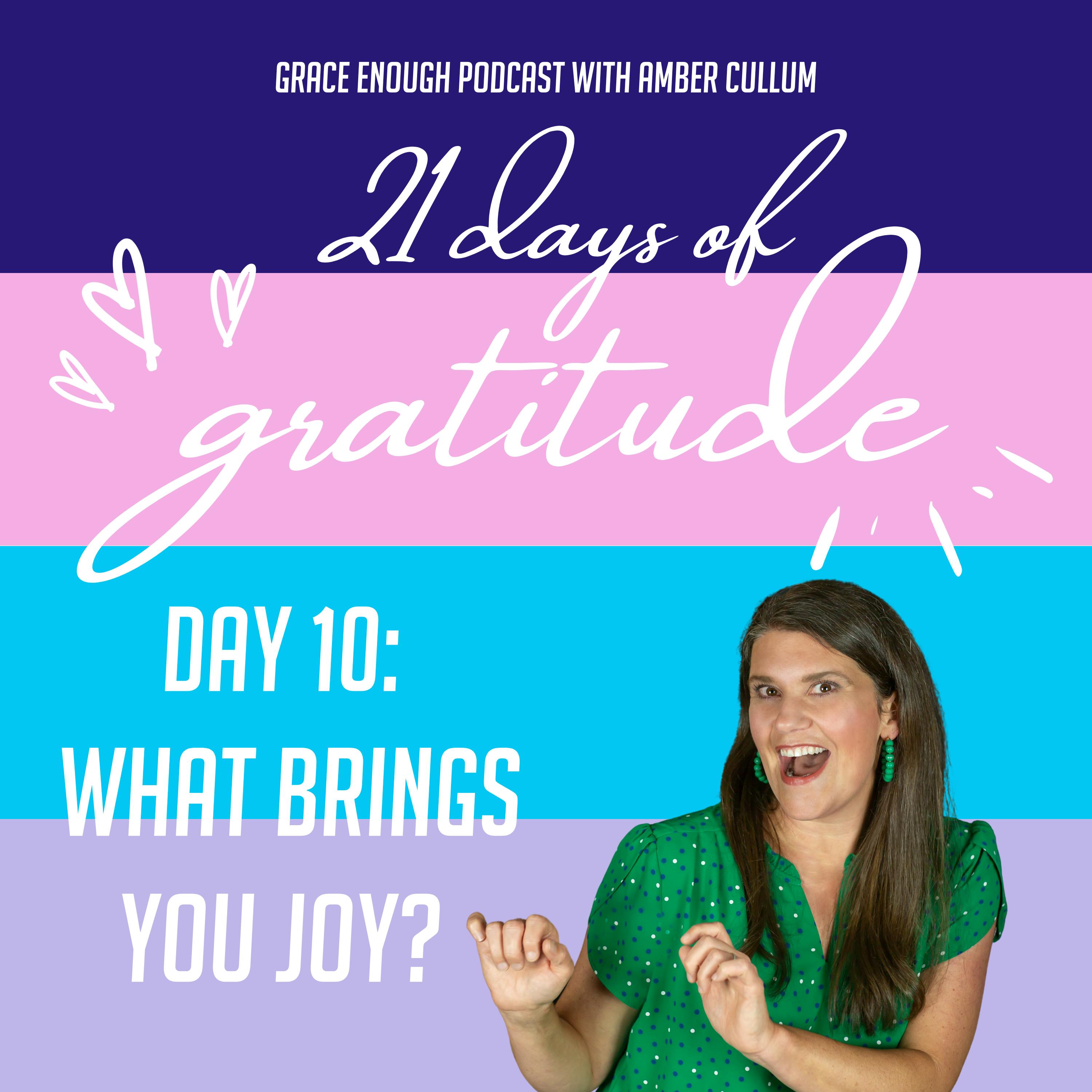 10/21 Days of Gratitude: What Brings You Joy?