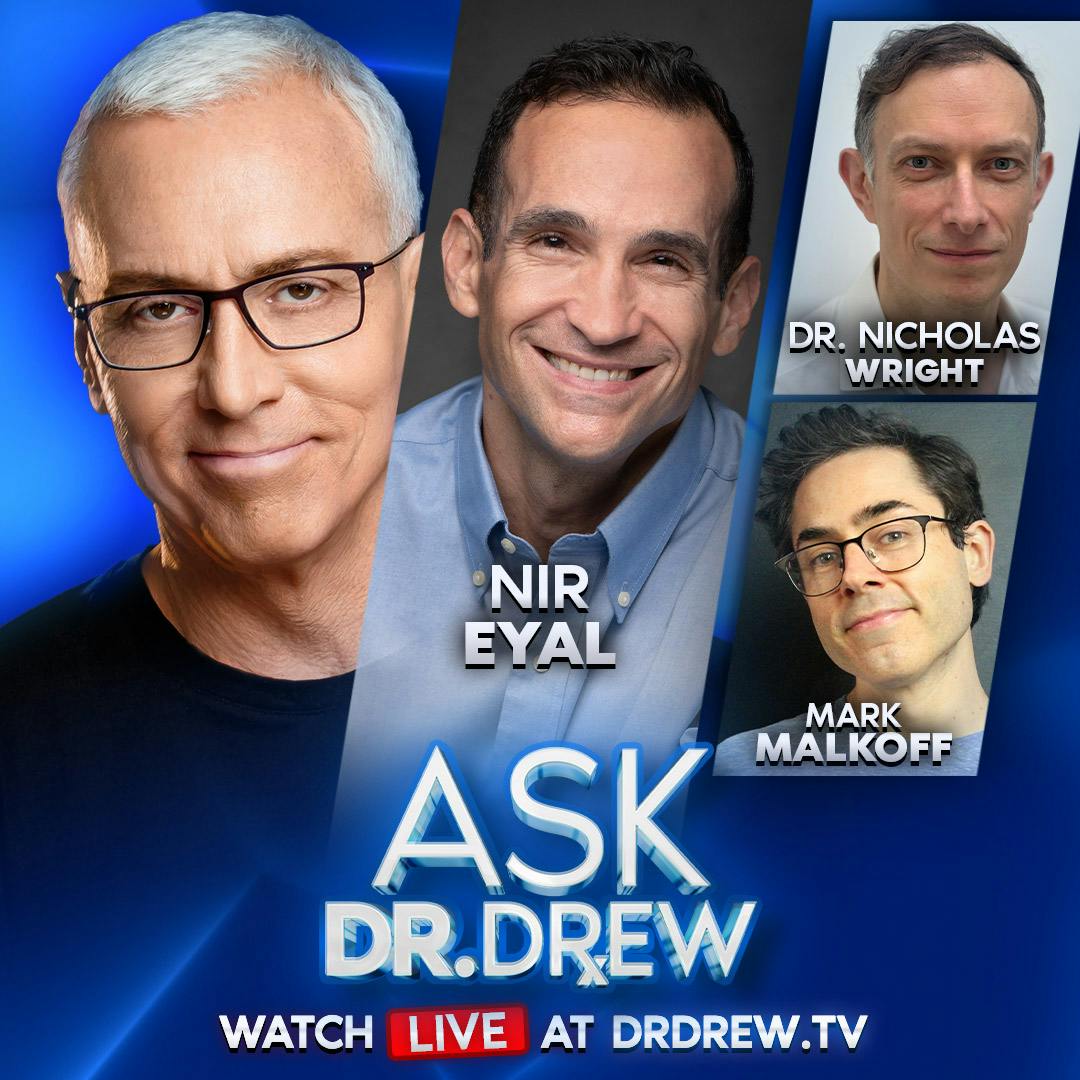 Pentagon Neuroscientist: How AI Bots Are Faking Iran War Videos To Hack Your Brain w/ Dr. Nicholas Wright, Nir Eyal & Mark Malkoff — Ask Dr. Drew – Ep 597 Pentagon Neuroscientist: How AI Bots Are Faking Iran War Videos To Hack Your Brain w/ Dr. Nicholas Wright, Nir Eyal & Mark Malkoff — Ask Dr. Drew – Ep 597