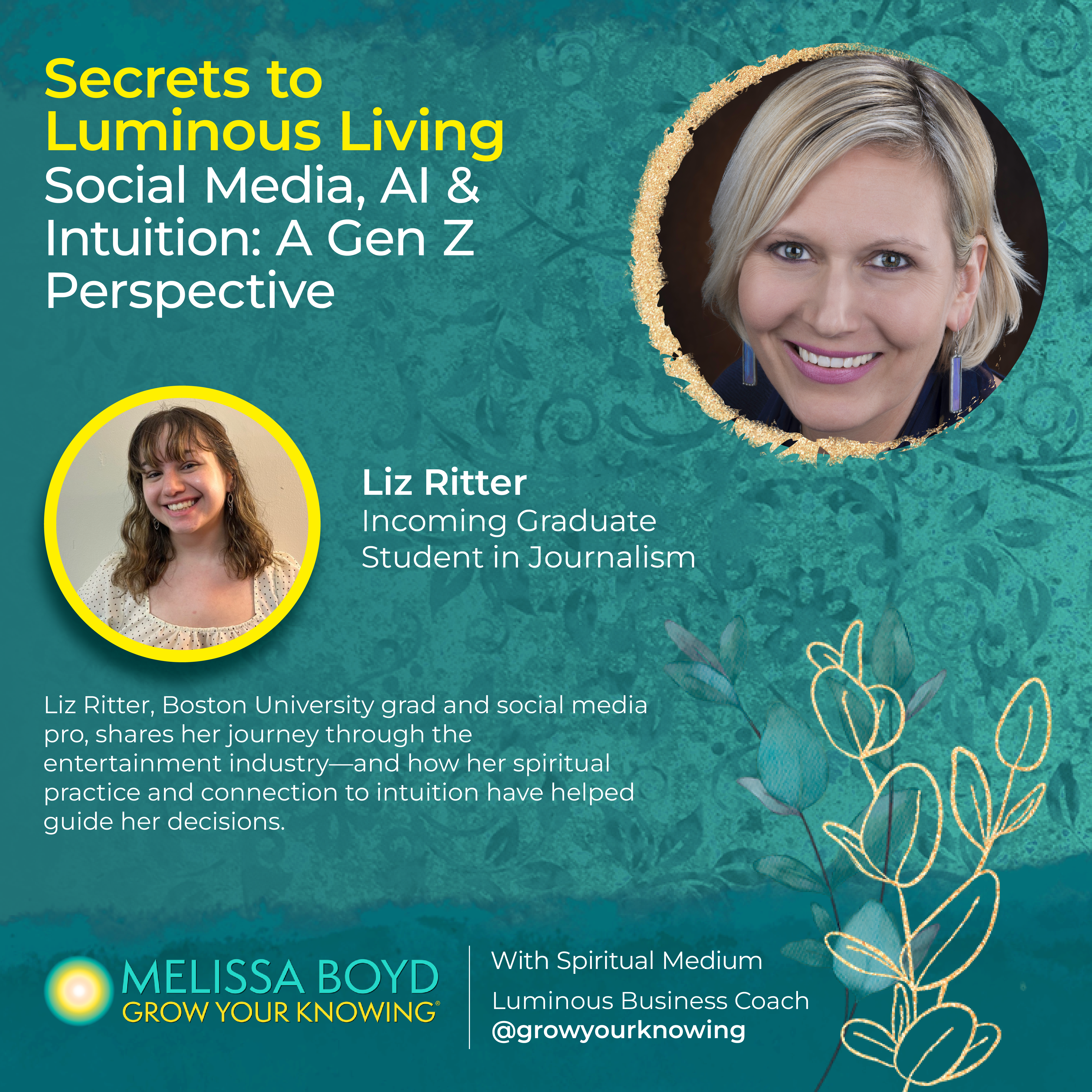 Social Media, AI & Intuition: A Gen Z Perspective with Liz Ritter episode artwork