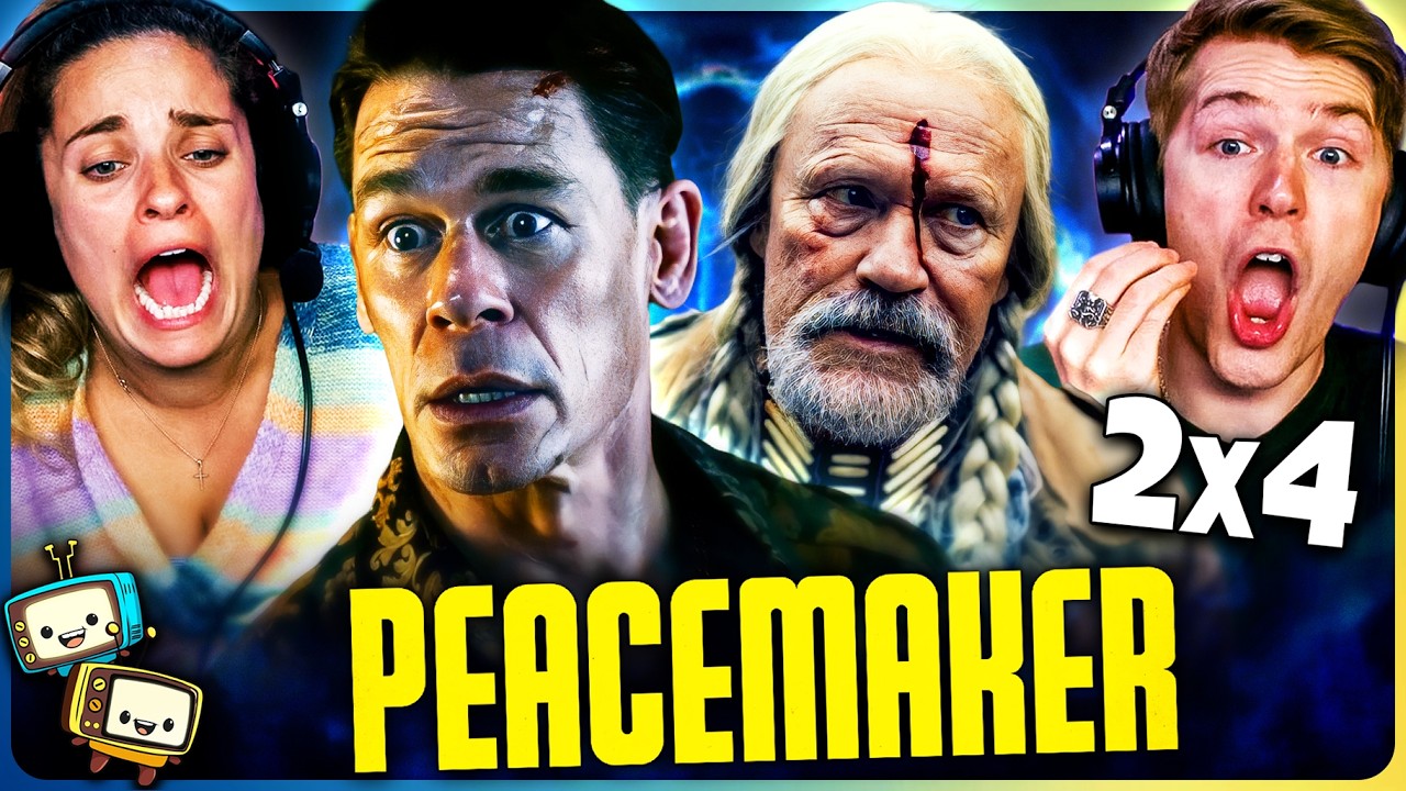PEACEMAKER (2025) 2x4 Reaction with Kristen and Michael! | "Need I Say Door" |  DC episode artwork