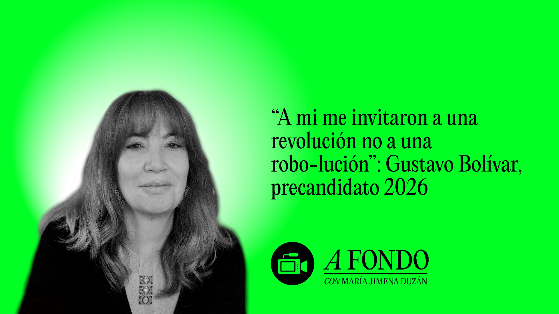 “A mi me invitaron a una revolución, no a una robo-lución”: Gustavo Bolívar, precandidato 2026