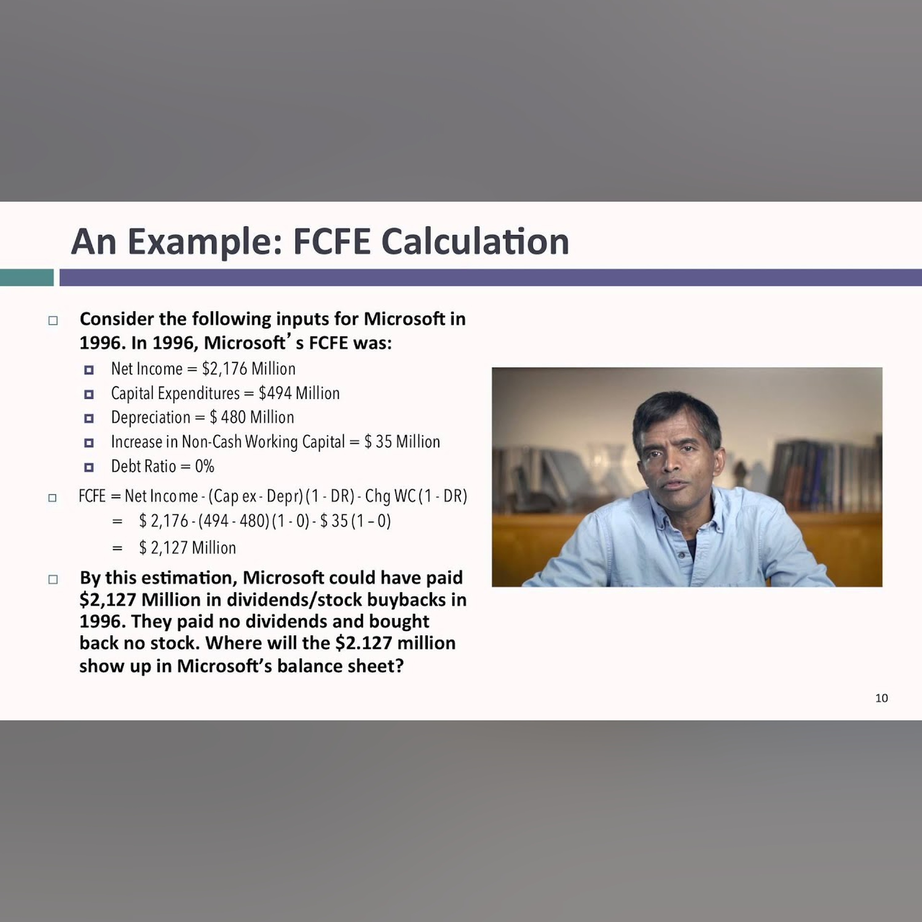 Session 26: Dividend Policy - Assessment