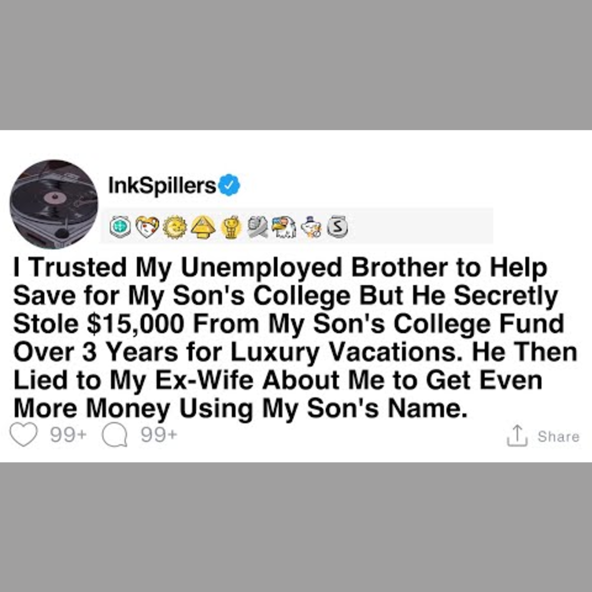 My Unemployed Brother Stole $15,000 from My Son's College Fund