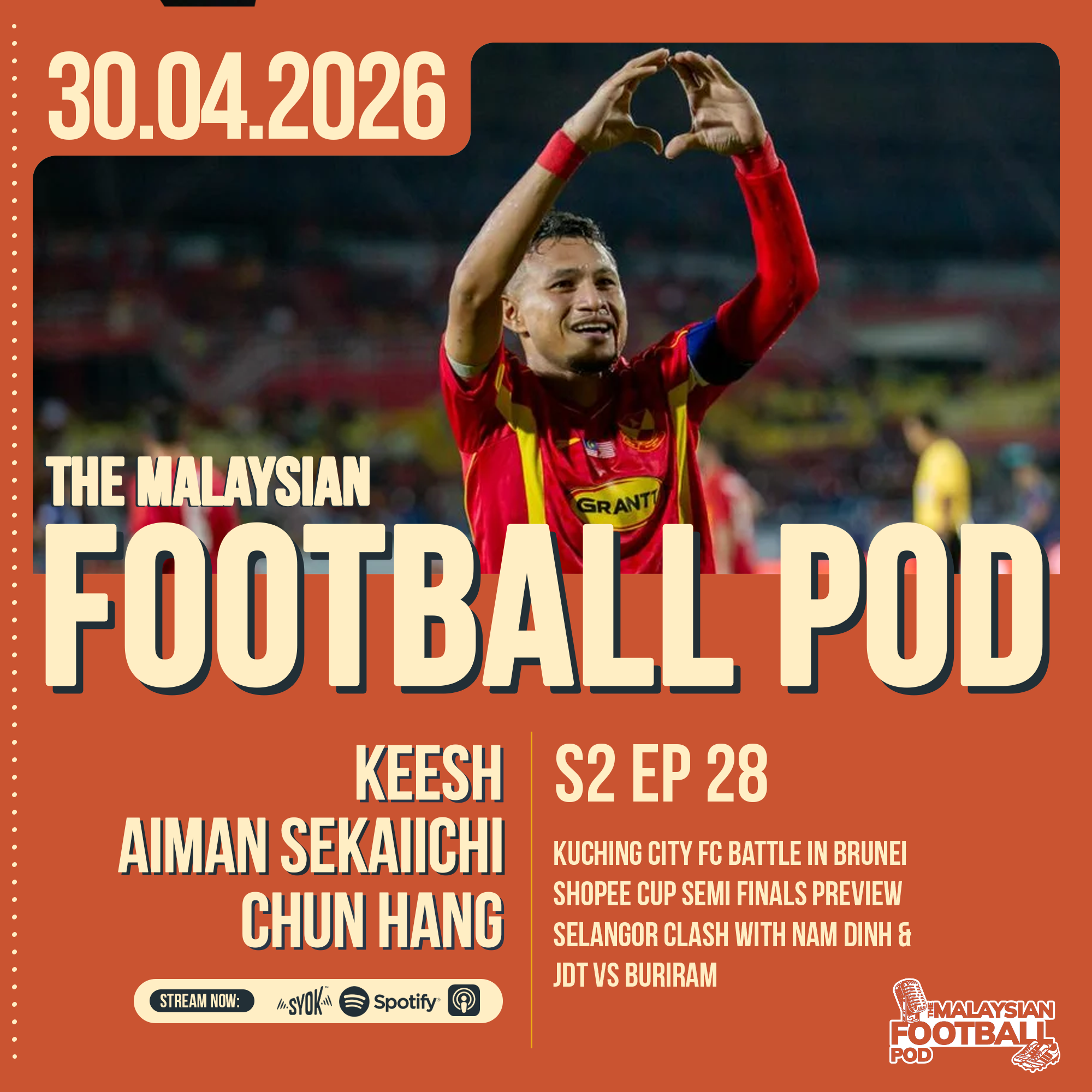Season 2 Episode 28 | Terengganu dangerous partnership awaits Kuching City FC & Shopee Cup Glory episode artwork