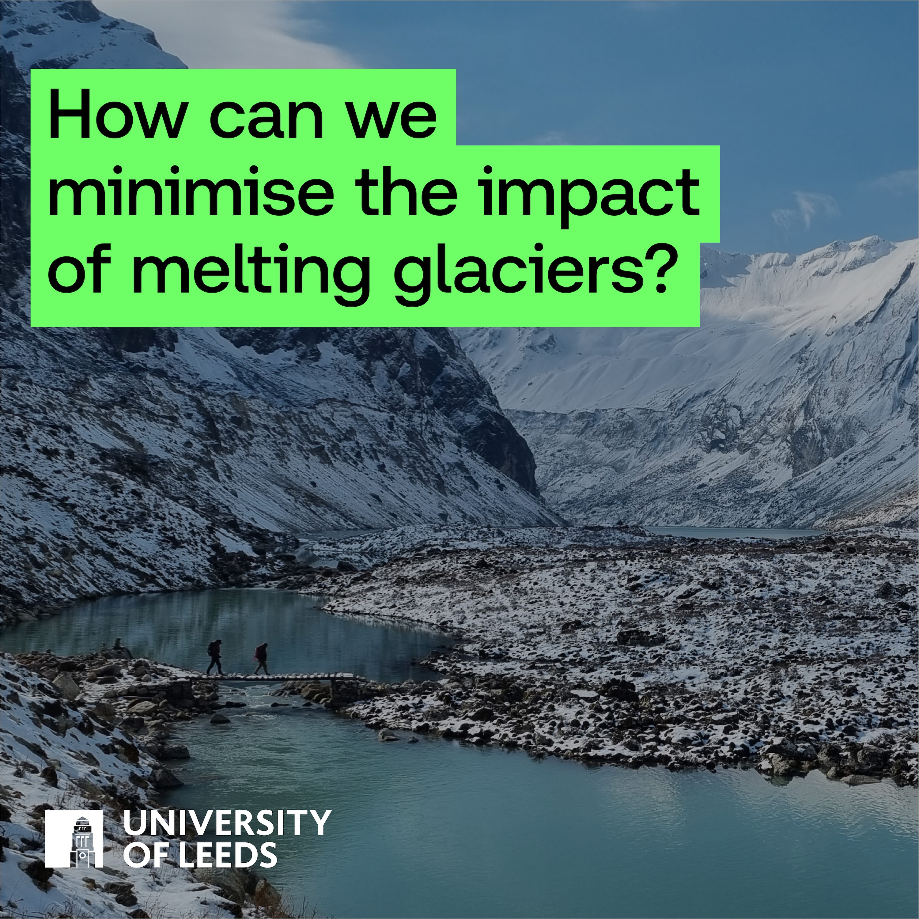 How can we minimise the impact of melting glaciers?