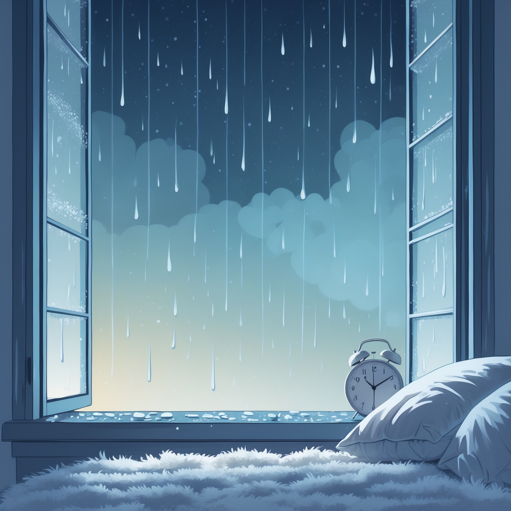 White Noise of Rain Helps You Sleep at Night |  Rain Sleep Sounds