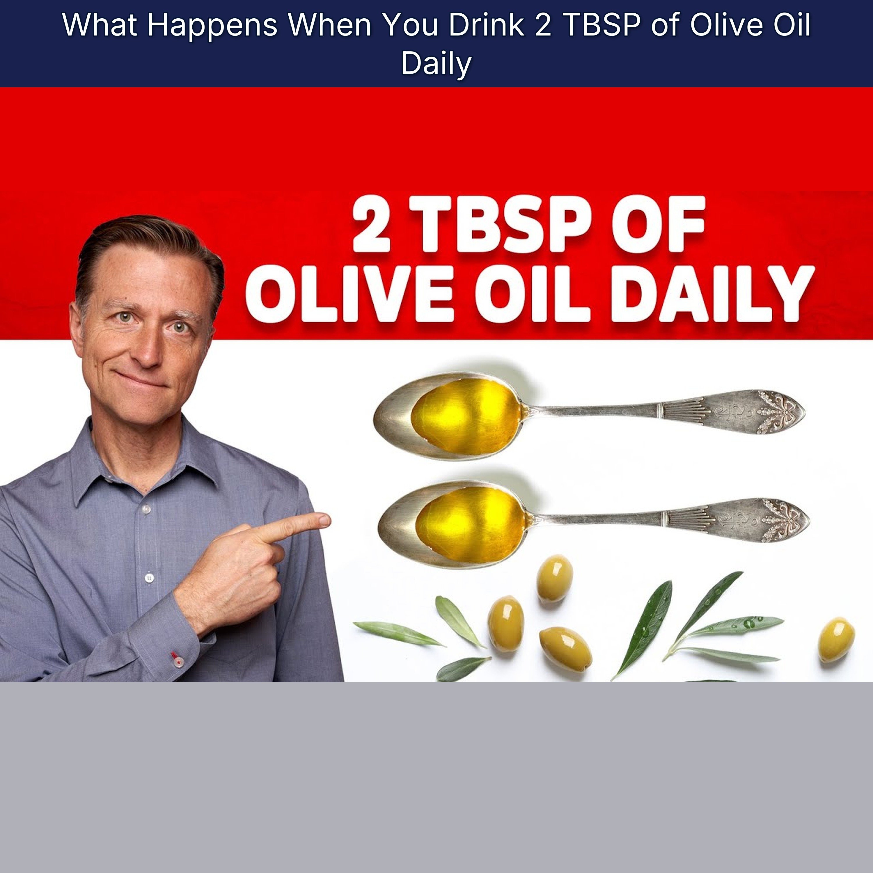 What Happens When You Drink 2 TBSP of Olive Oil Daily