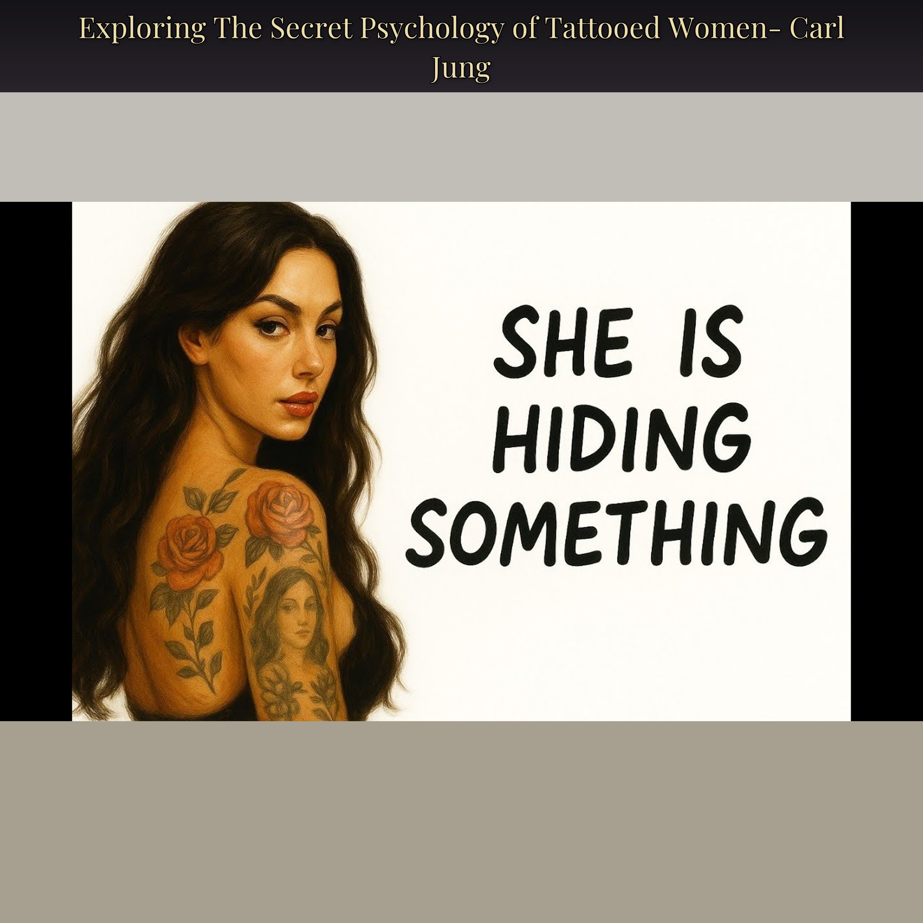 Exploring The Secret Psychology of Tattooed Women- Carl Jung