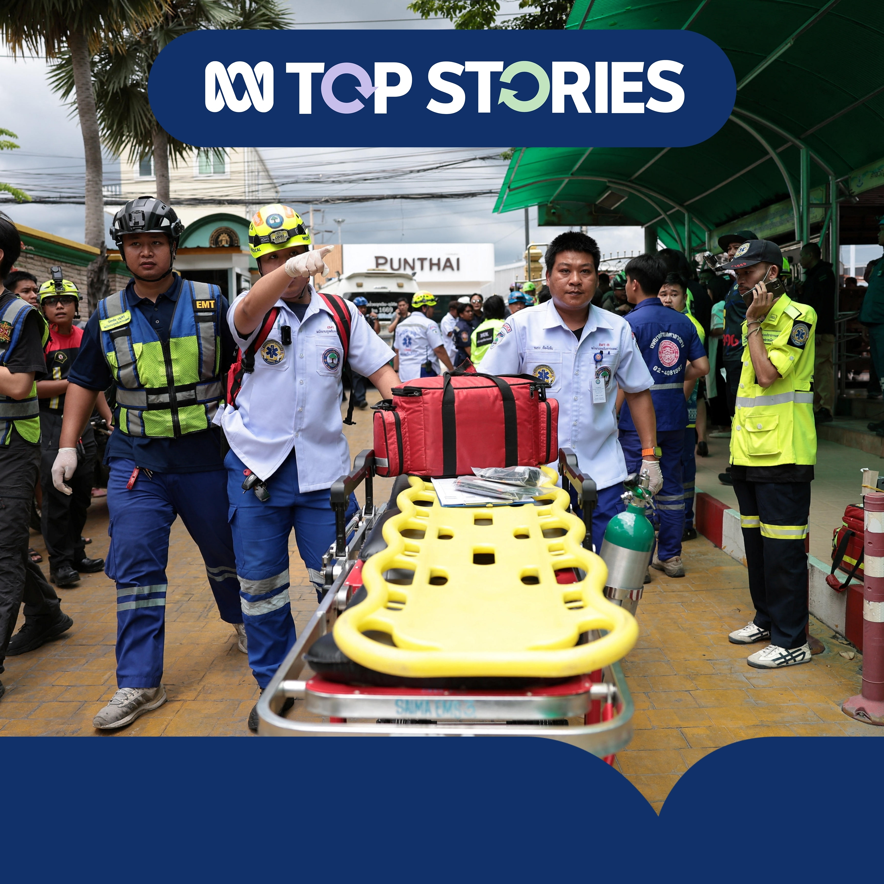At least seven killed and 15 injured in Bangkok school shooting | ABC News Top Stories episode artwork