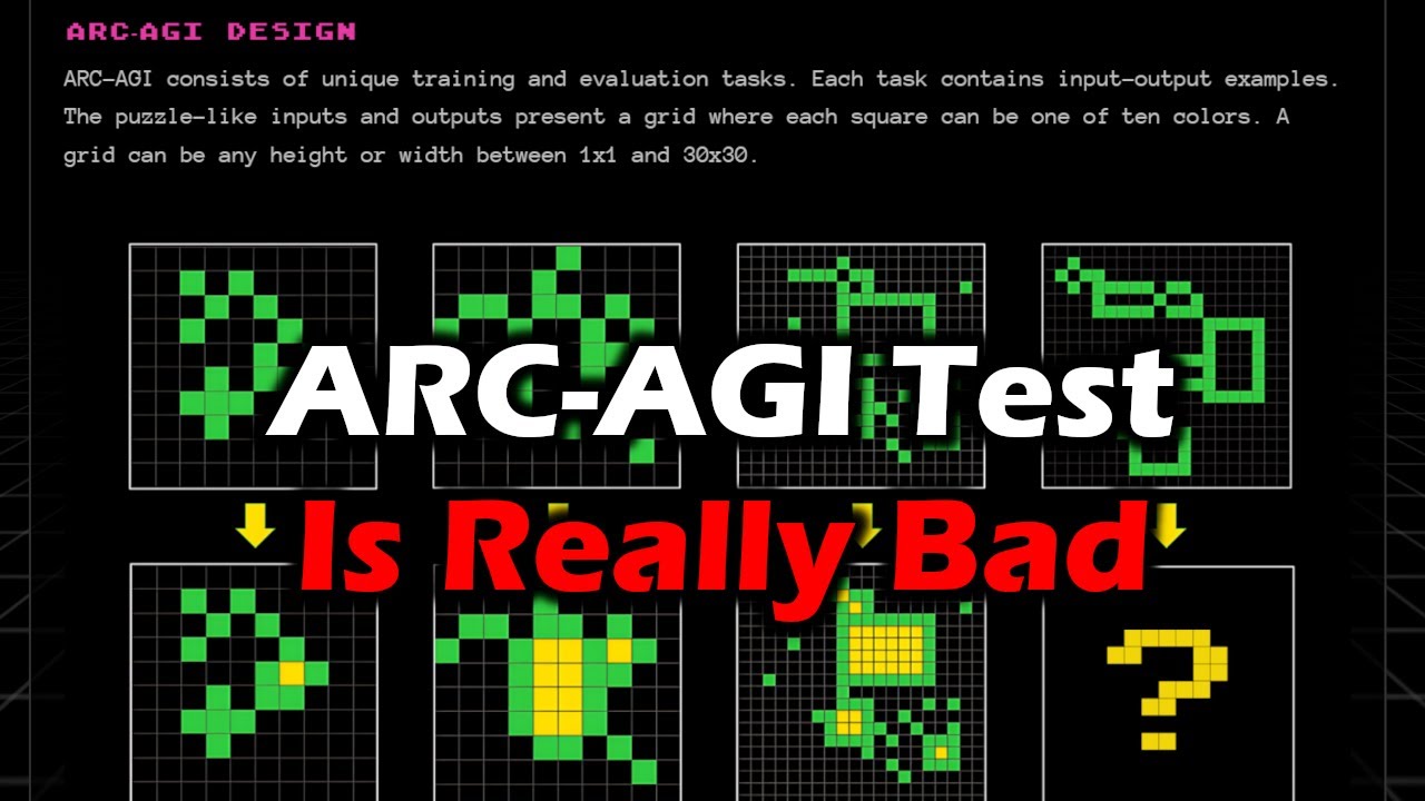 I was not impressed by the ARC-AGI challenge (not actually a test for AGI) | Artificial Intelligence Masterclass
