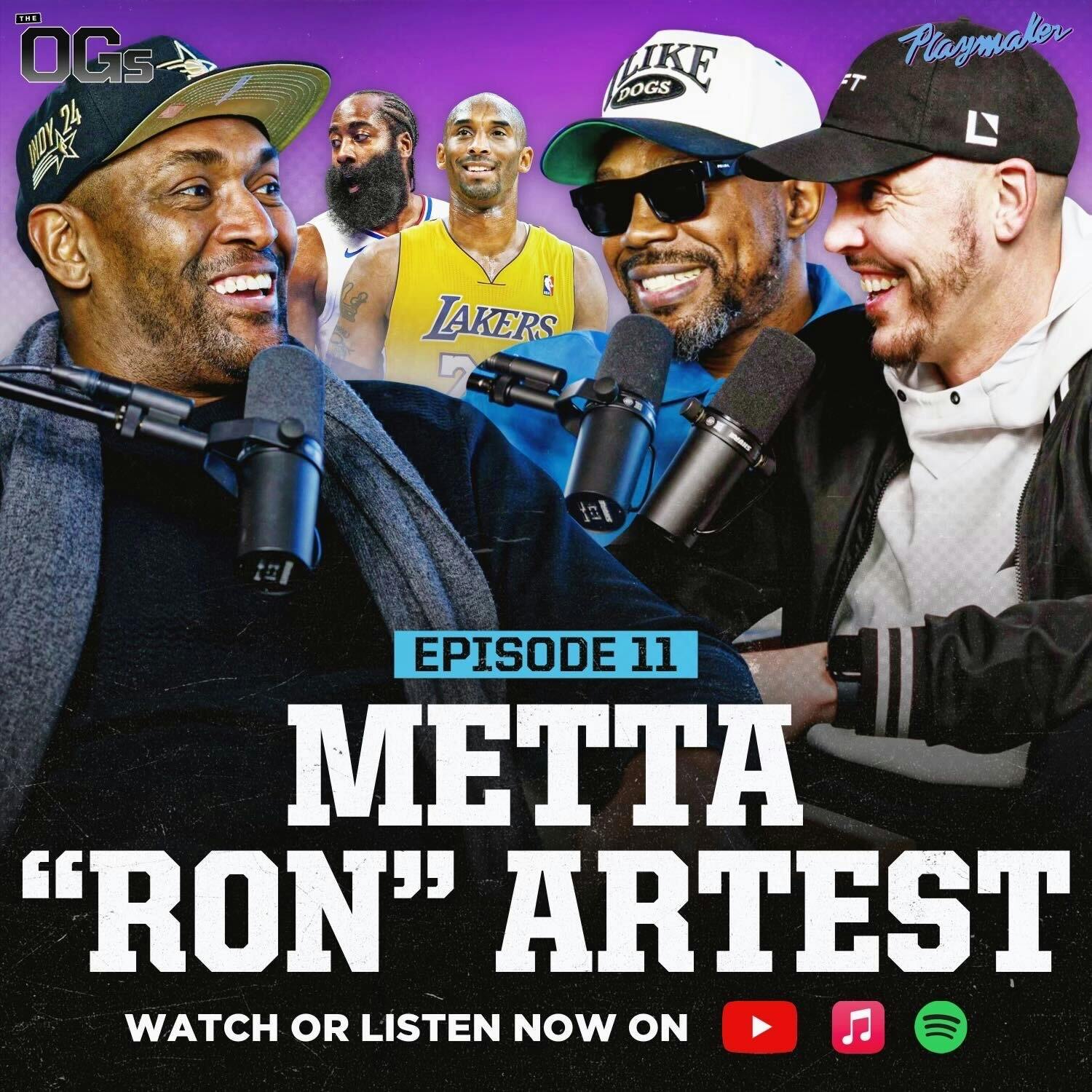 Metta “Ron” Artest Reveals Why He Hit James Harden, Untold Kobe & NBA Fight Stories| The OGs Ep 11