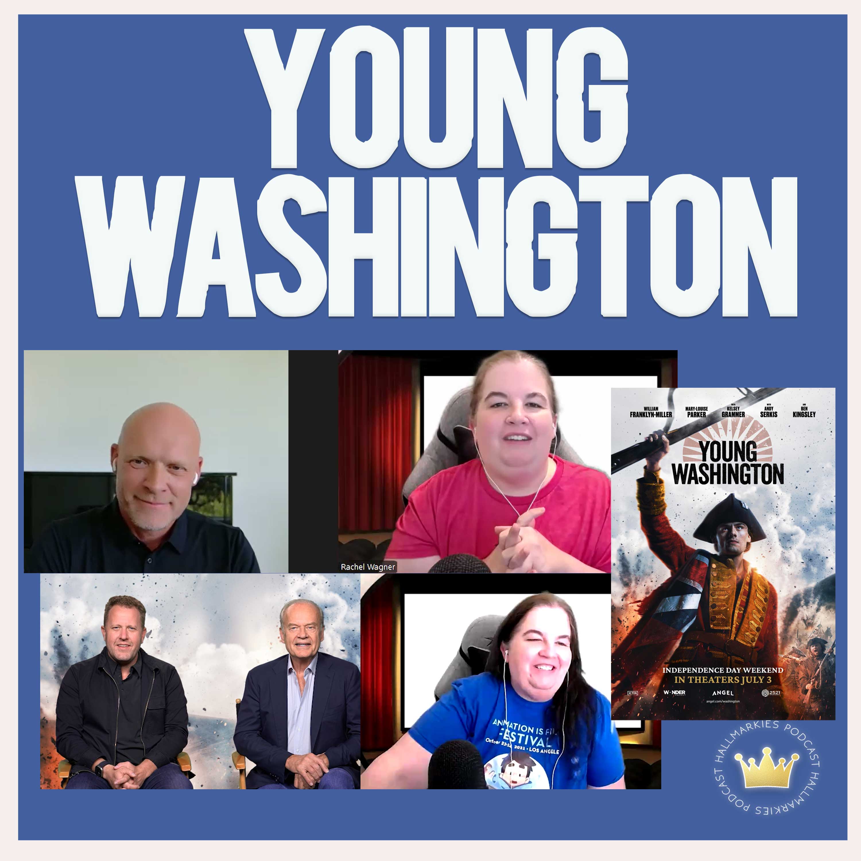 Young Washington's Kelsey Grammer, director Jon Erwin, writer Diederik Hoogstraten podcast interview episode artwork