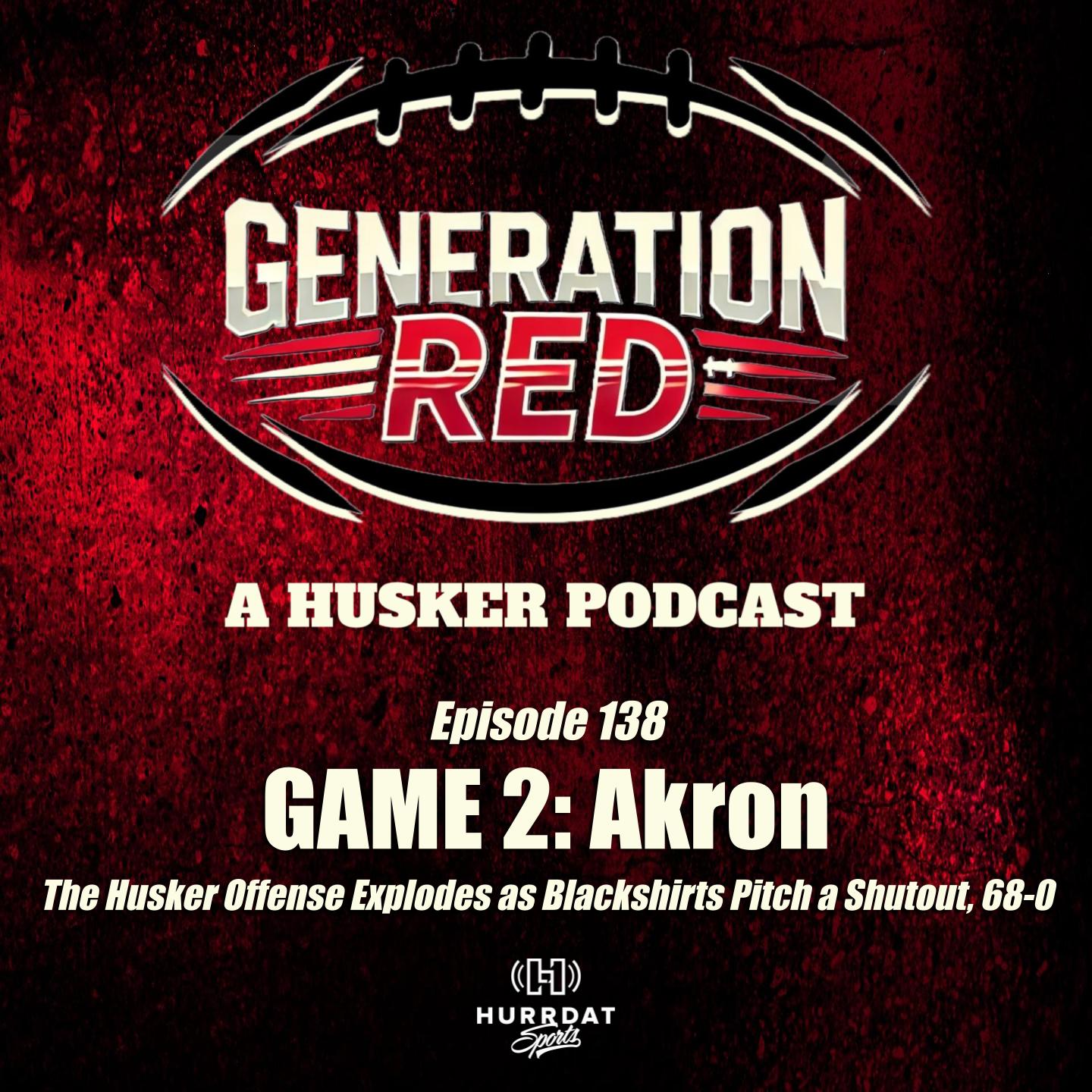 Nebraska Destroys Akron in Home Opener