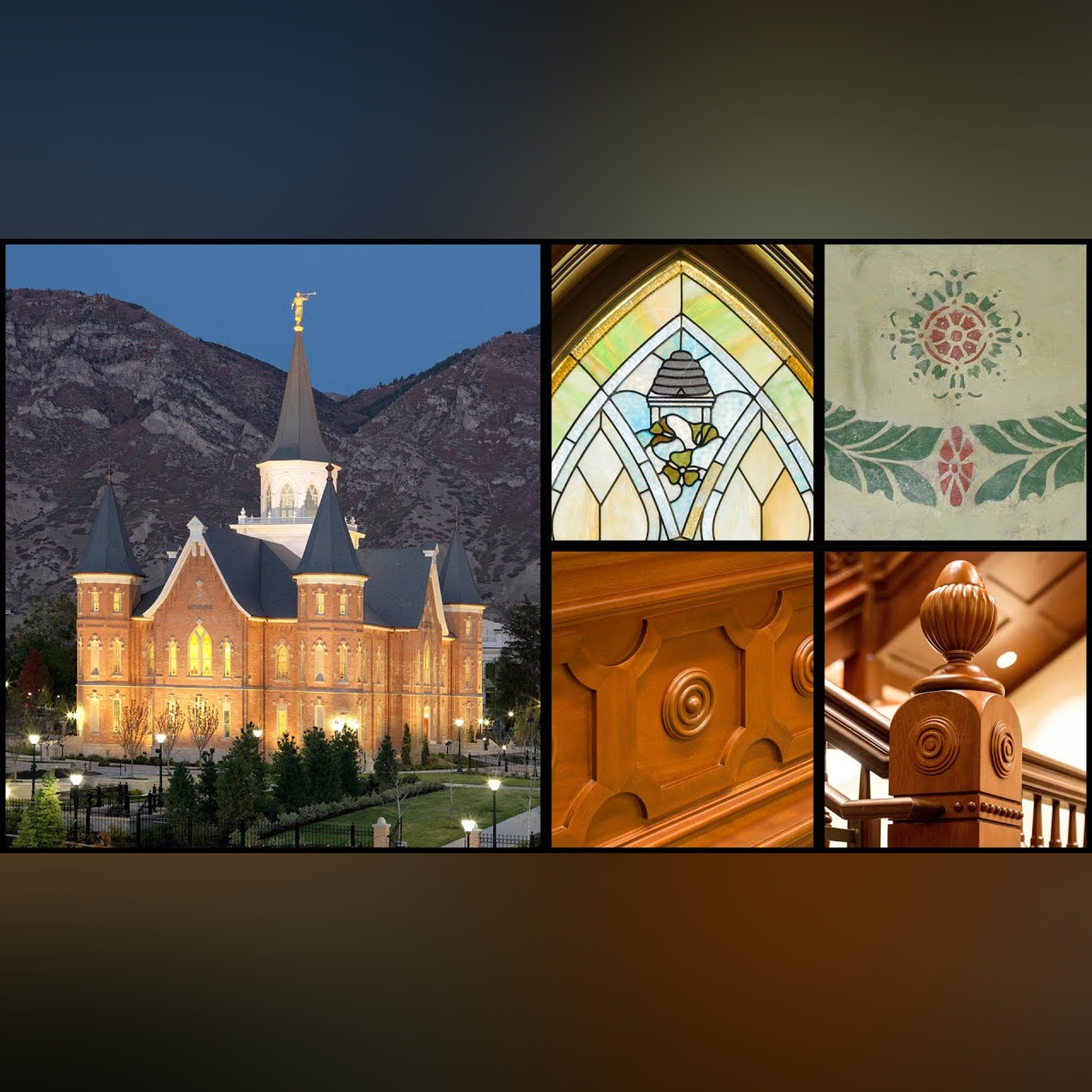 Architectural details of the Provo City Center Temple