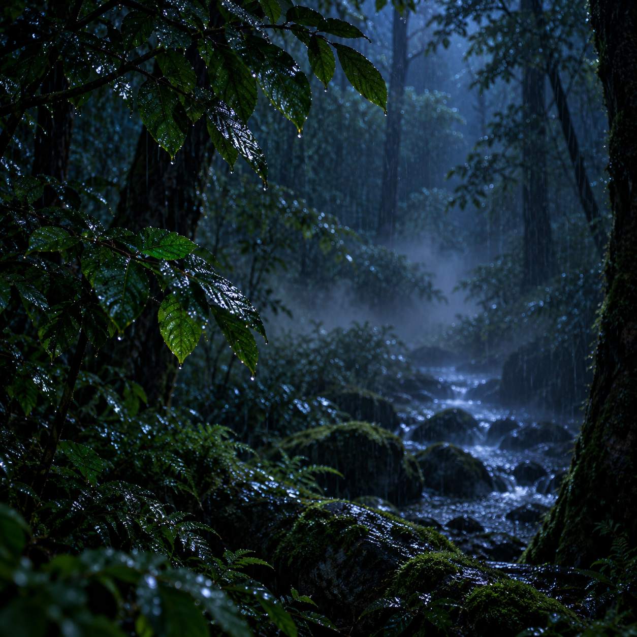 🌧️ LLUVIA FINA y REGULAR sobre el FOLLAJE — 2 H de gotas ligeras para dormir