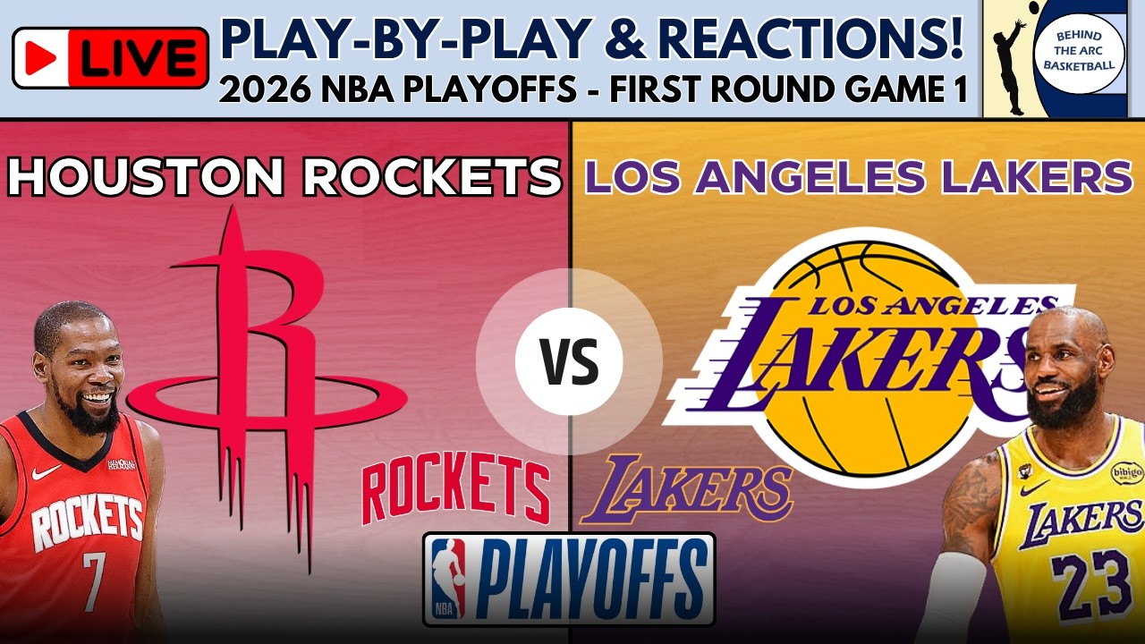 2026 NBA Playoffs First Round - Game 1: Houston Rockets vs LA Lakers (Live Play-By-Play & Reactions) episode artwork
