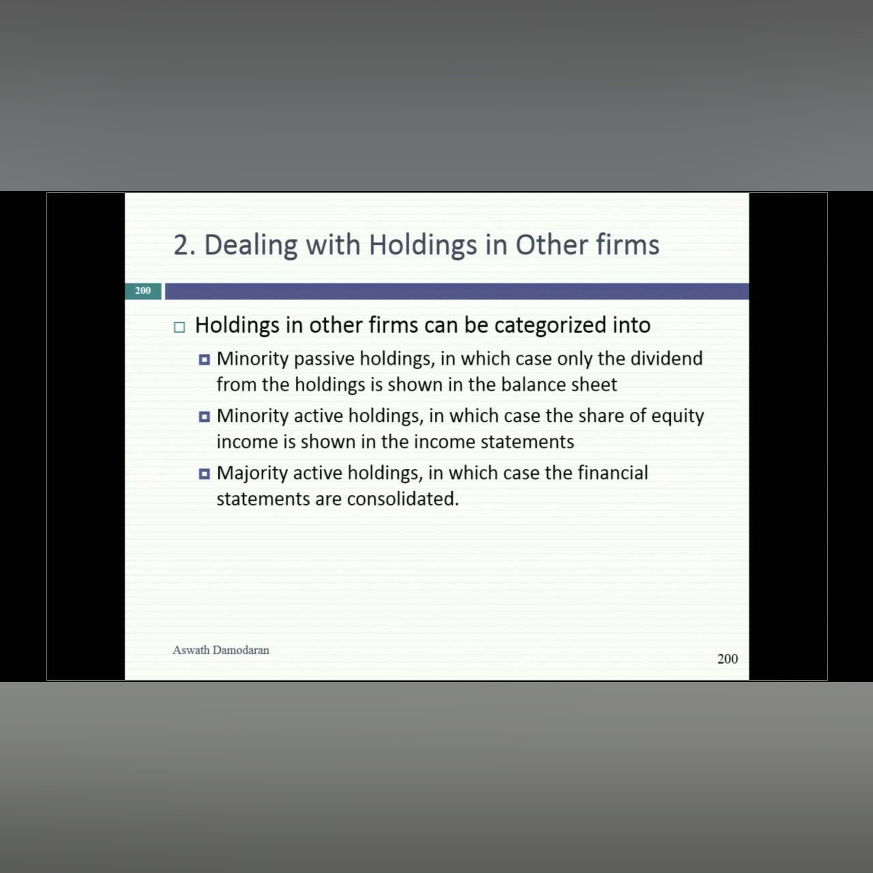 Session 11: Loose Ends in Valuation: Cash, Cross holdings and Other Assets