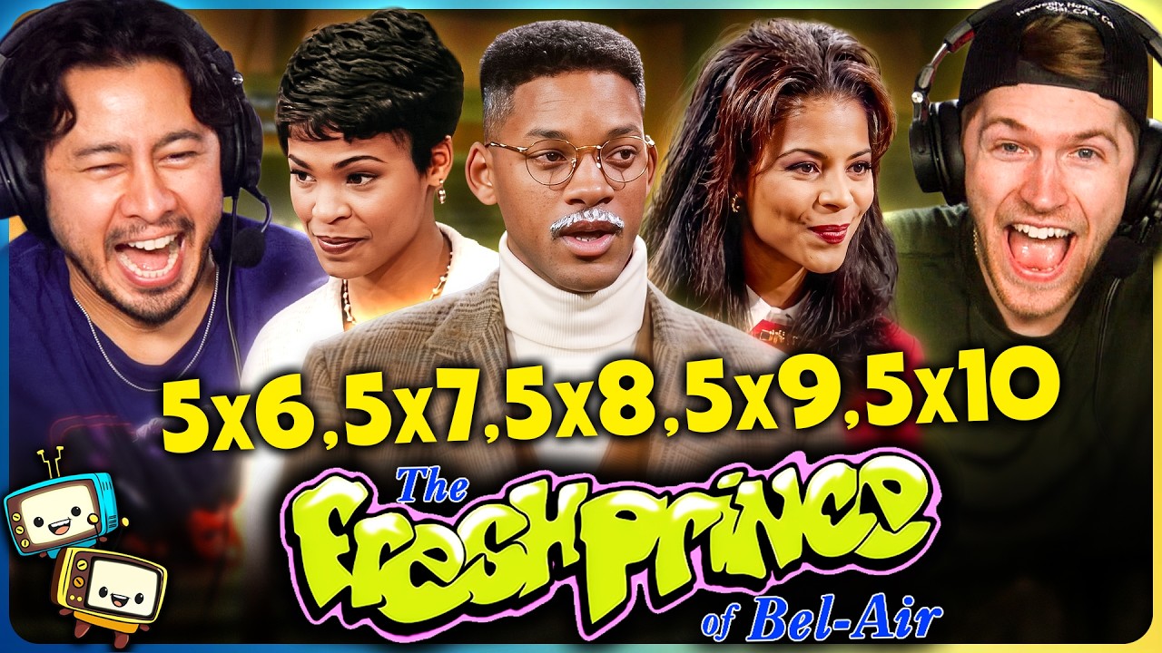 THE FRESH PRINCE OF BEL-AIR (1994) 5x6, 5x7, 5x8, 5x9 & 5x10 Reaction! | Will Smith w/ Jaby Koay episode artwork