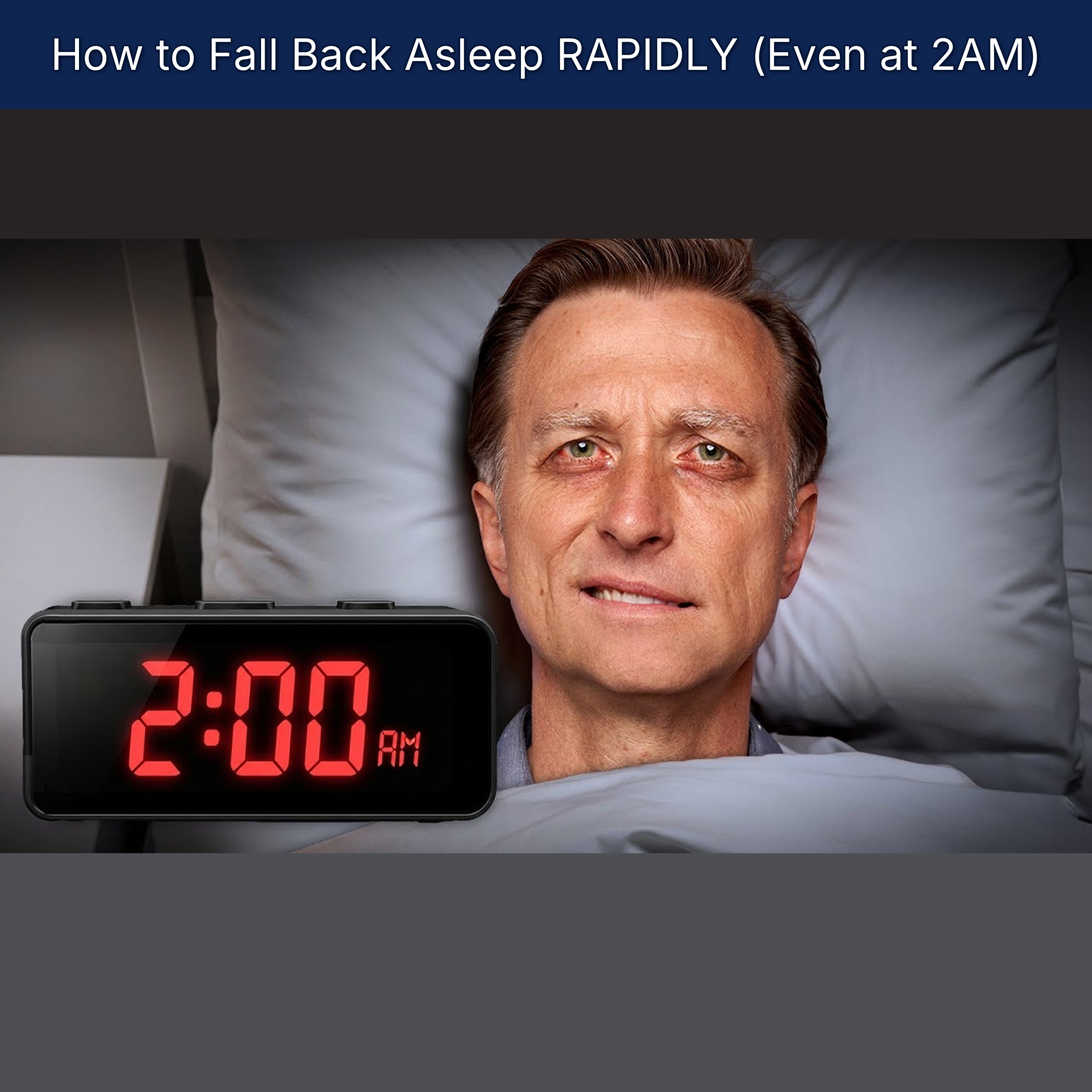 How to Fall Back Asleep RAPIDLY (Even at 2AM)